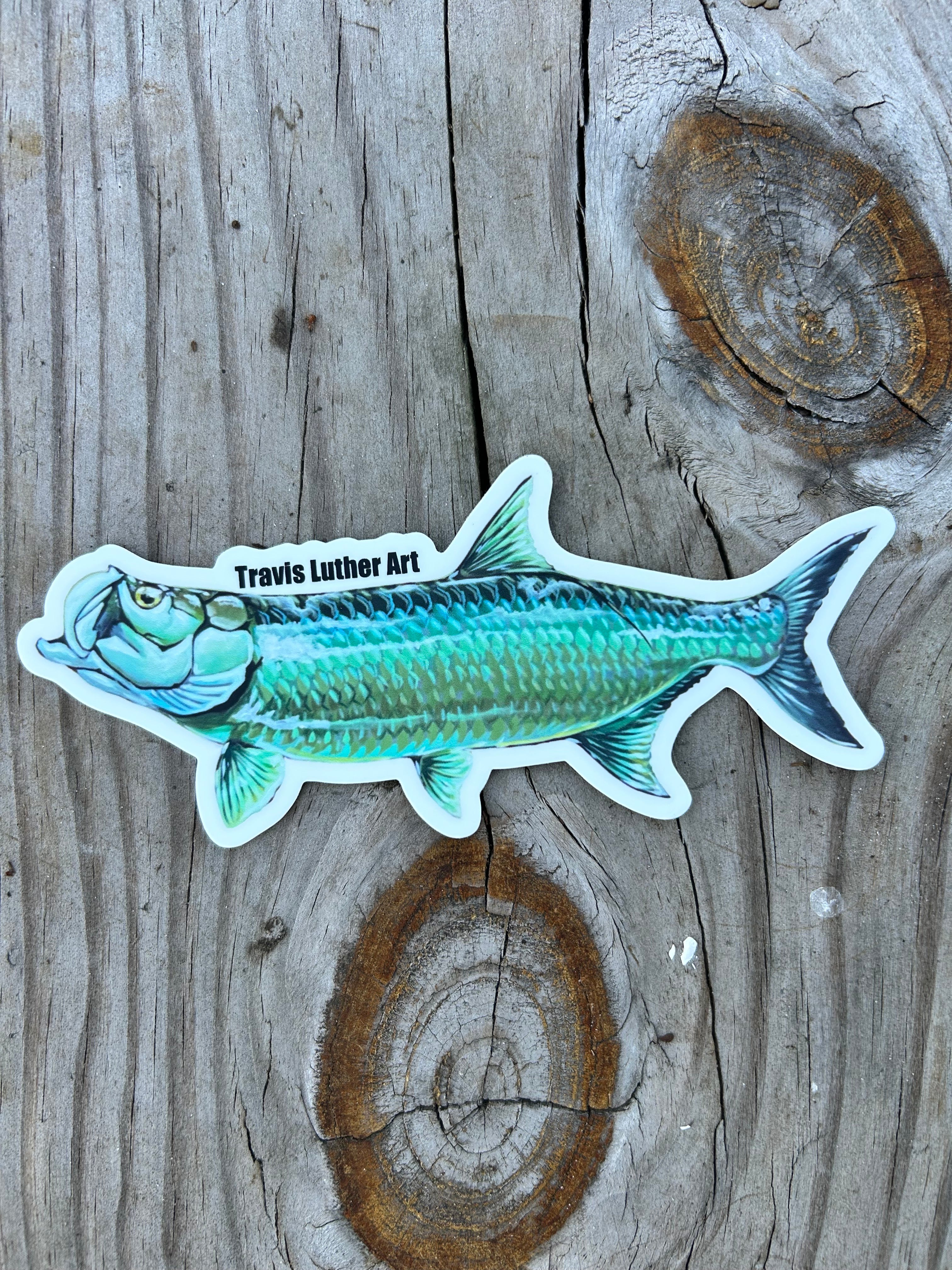 Travis Luther Art Tarpon Sticker