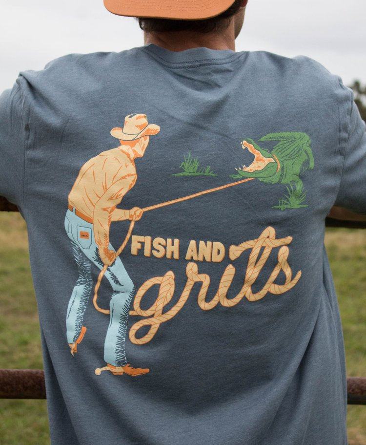 Fish and Grits "Gator Wrangler" t shirt