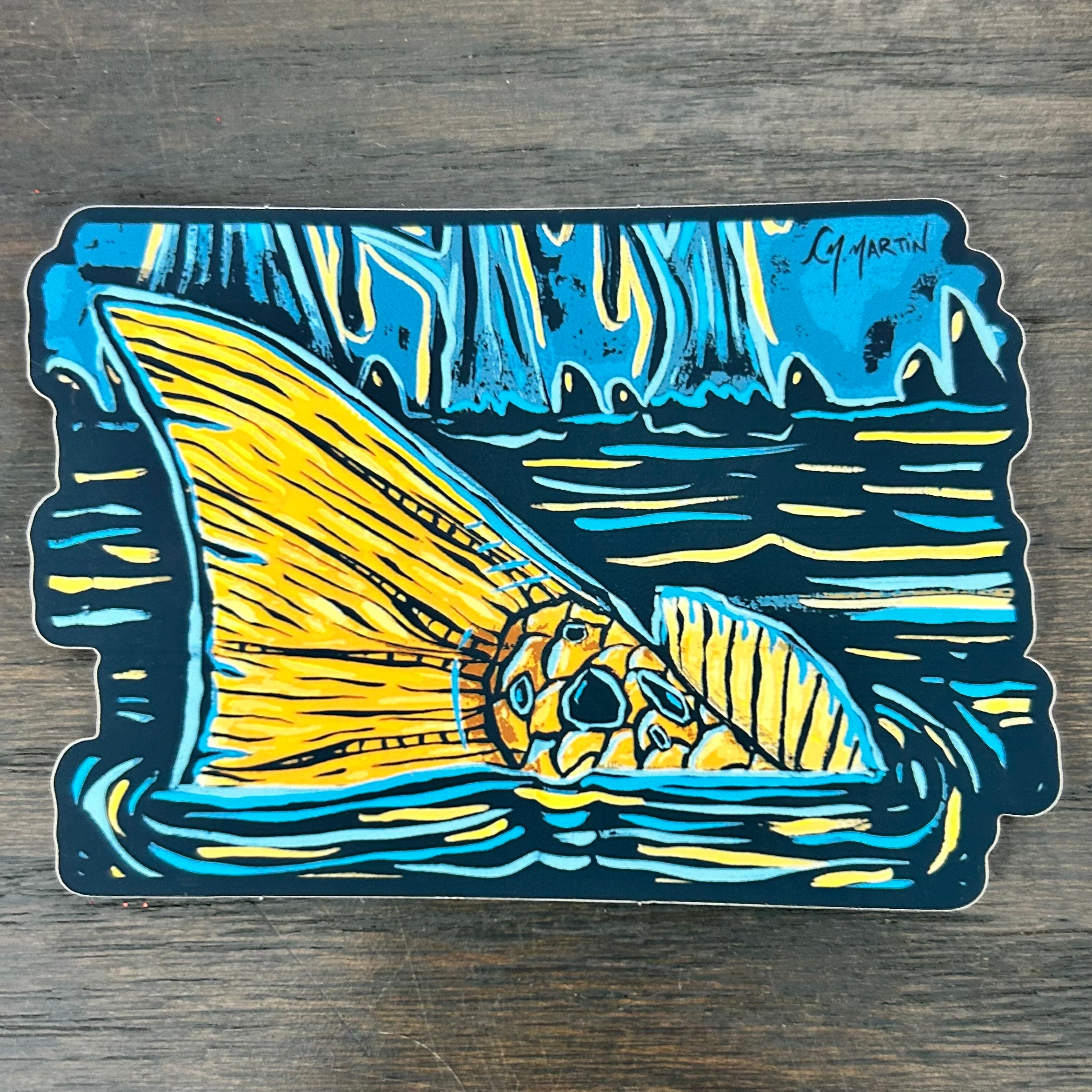 Cypress Marsh Tailers Sticker Courtney Marie Martin