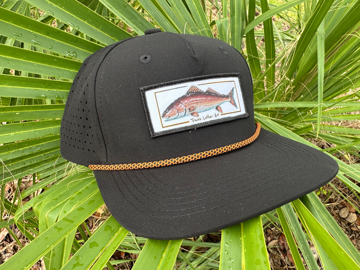 Travis Luther Art Redfish Patch Hat