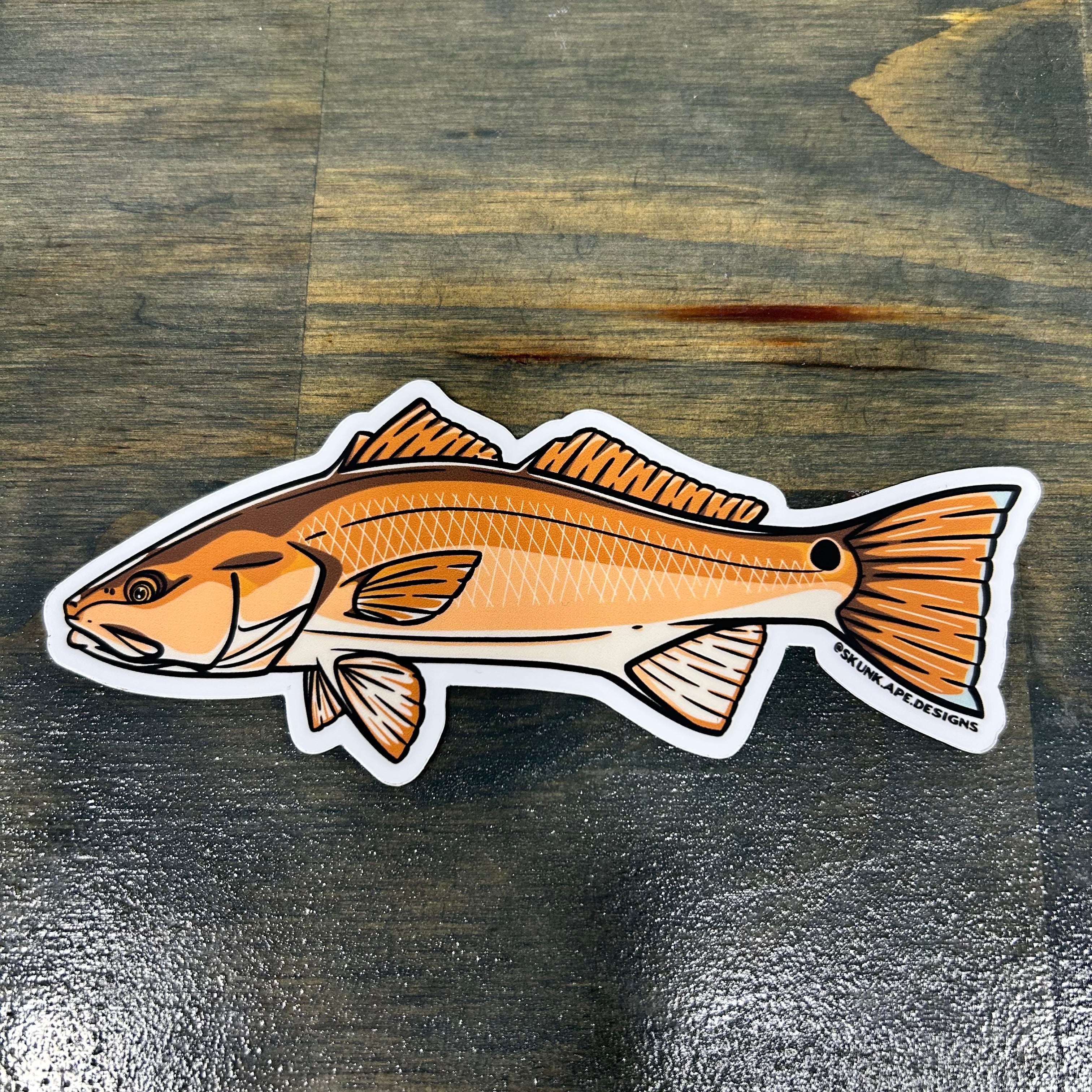 Skunk Ape Designs “Redfish” sticker