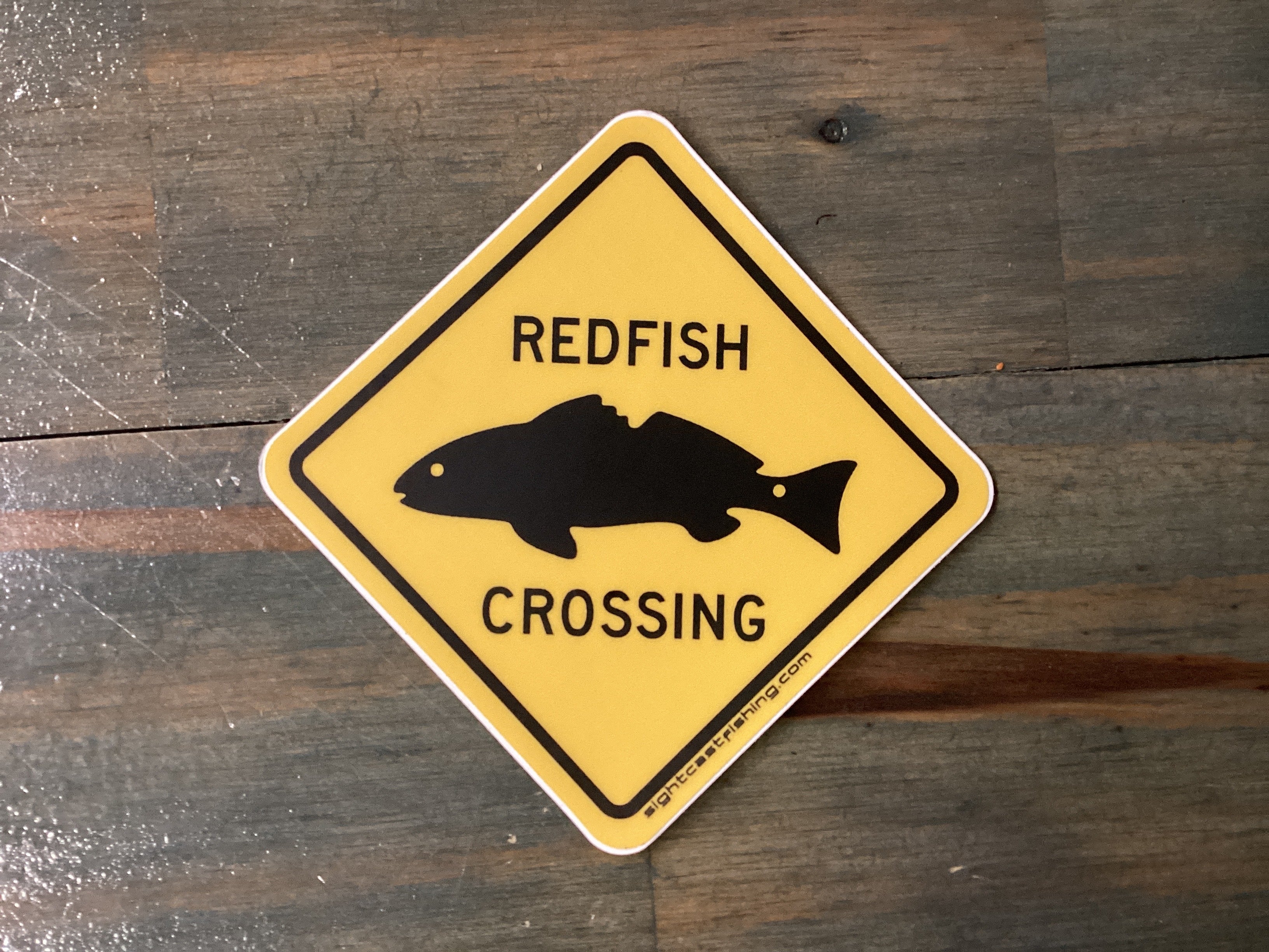 Sightcast Redfish Crossing Sticker
