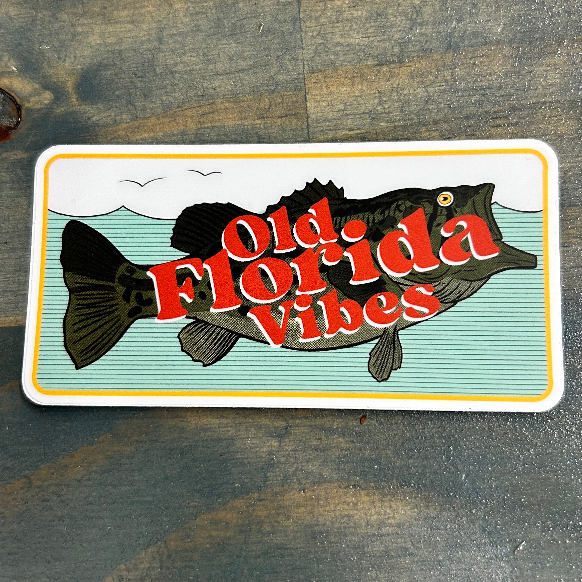 Old Florida Vibes “Largemouth Bass” Sticker