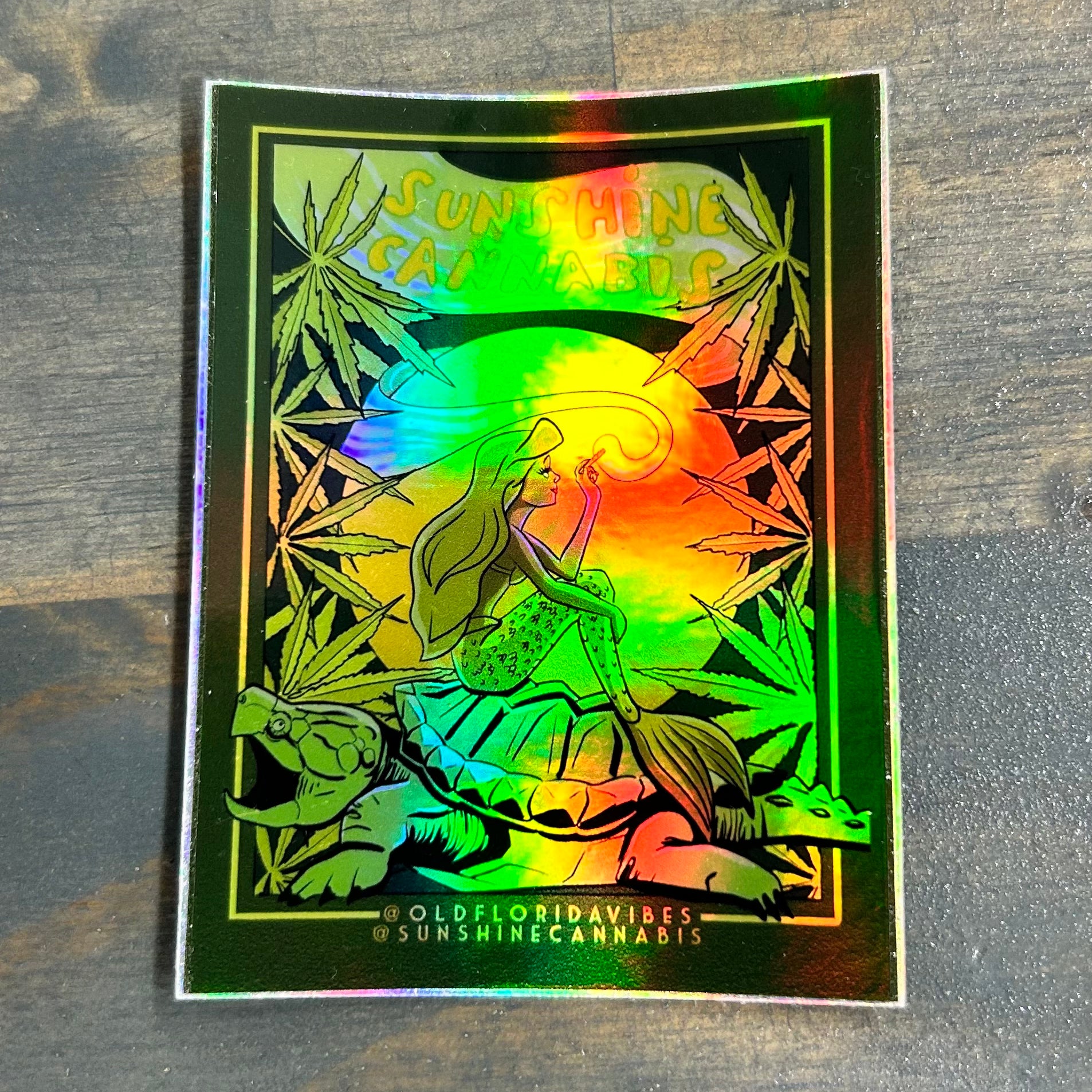 Old Florida Vibes “Mellow Mermaid” Sticker