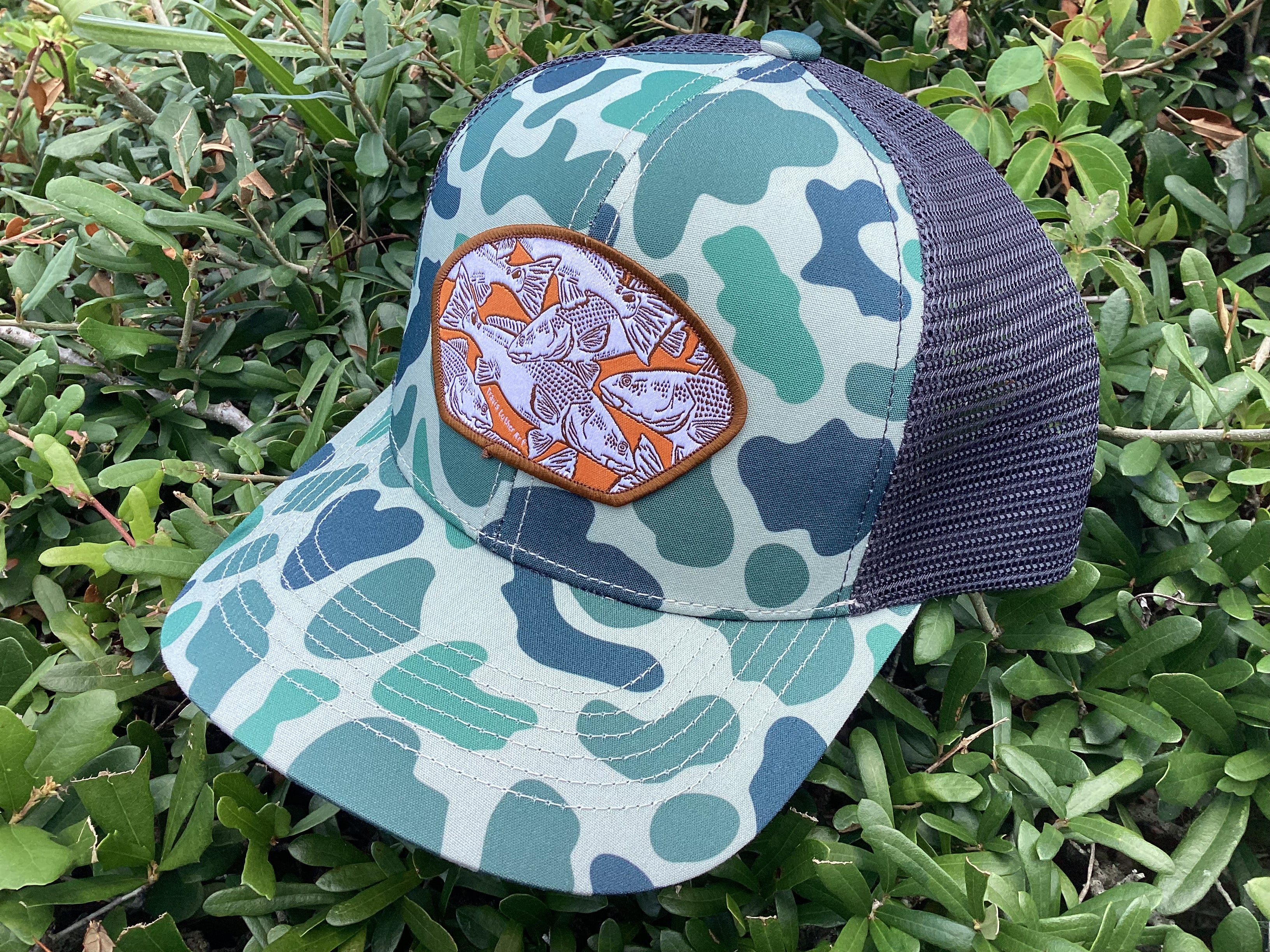 Redfish Collage Hat