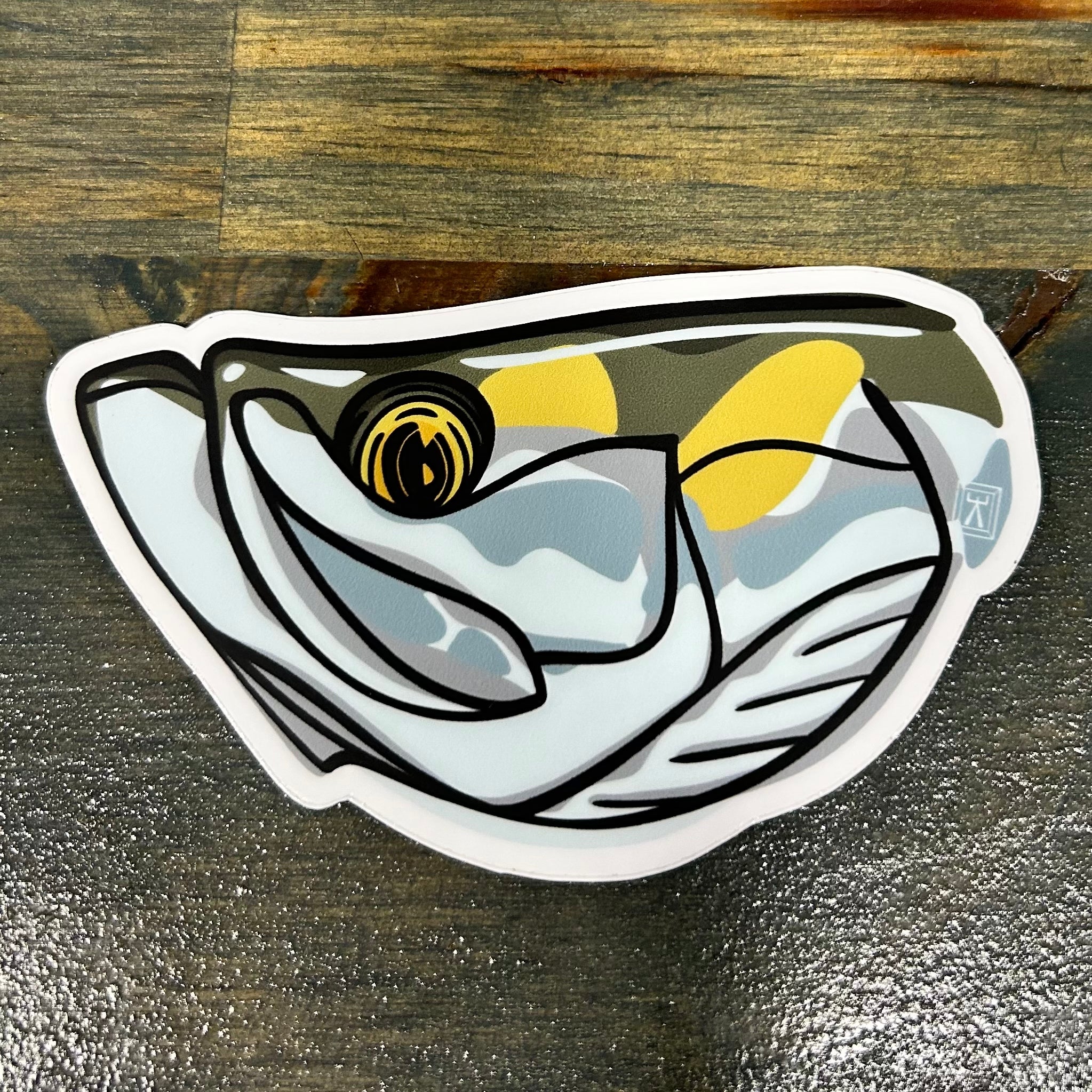Skunk Ape Designs “tarpon head” sticker