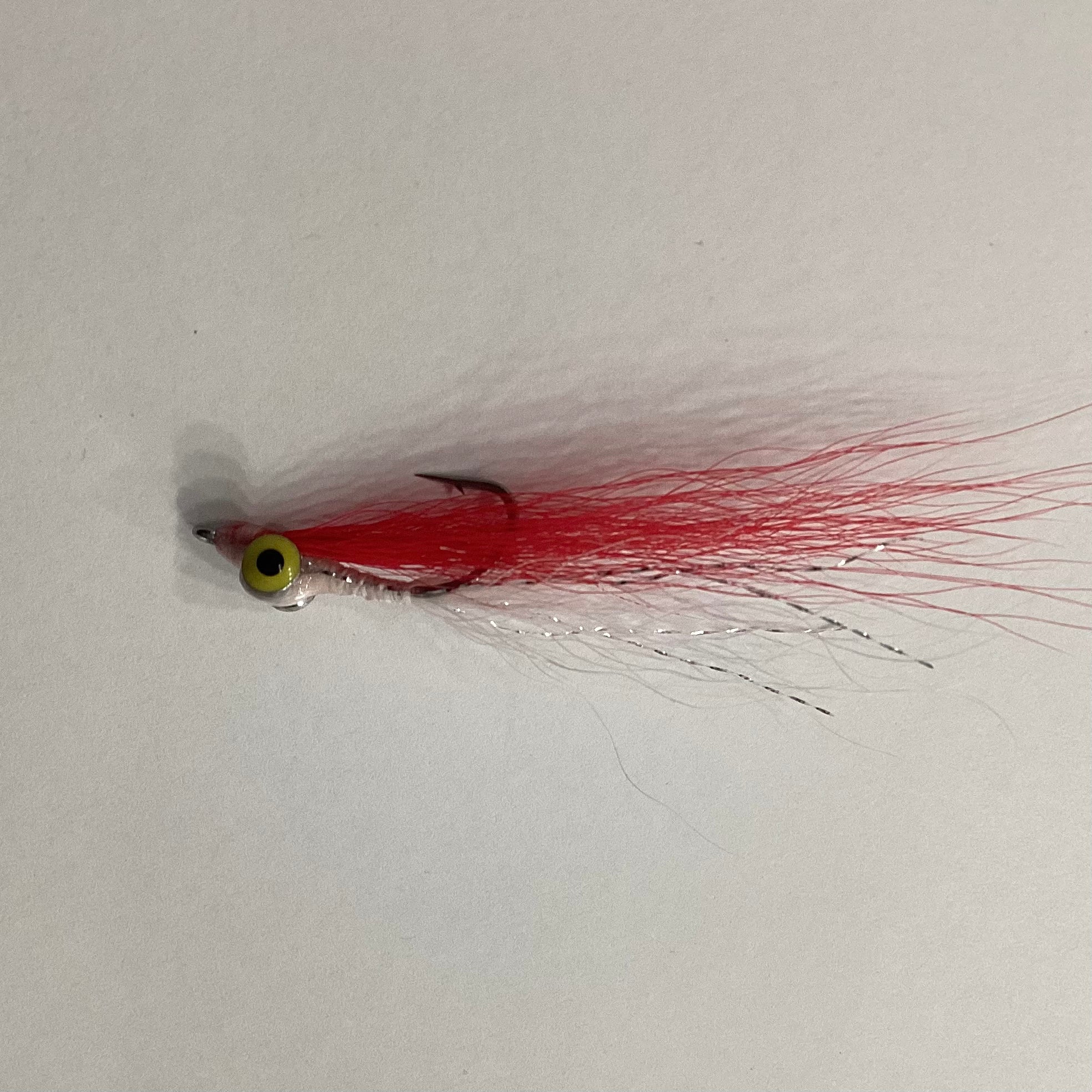 Clouser Minner red/white #2