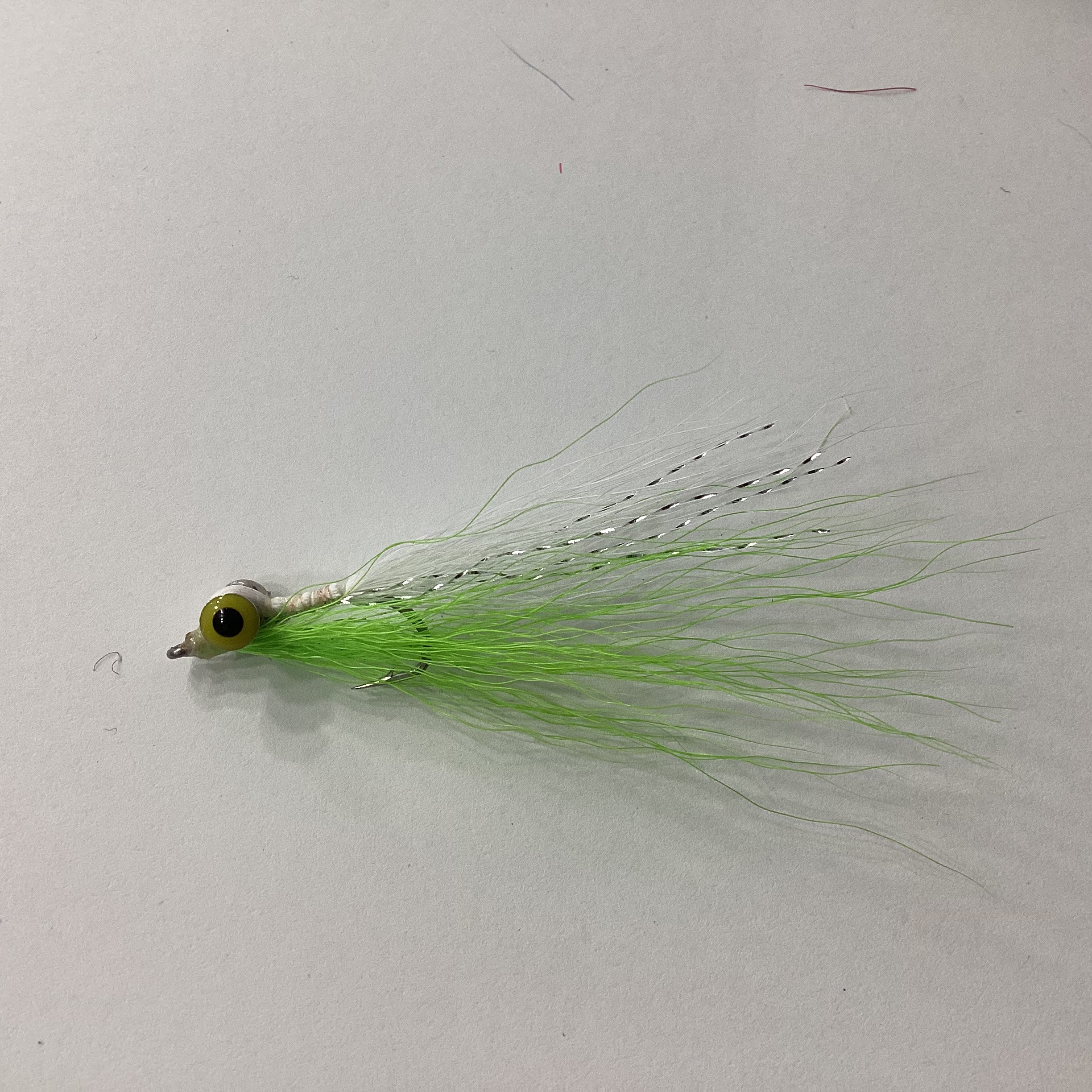 Clouser Minnow - chart/white - #4