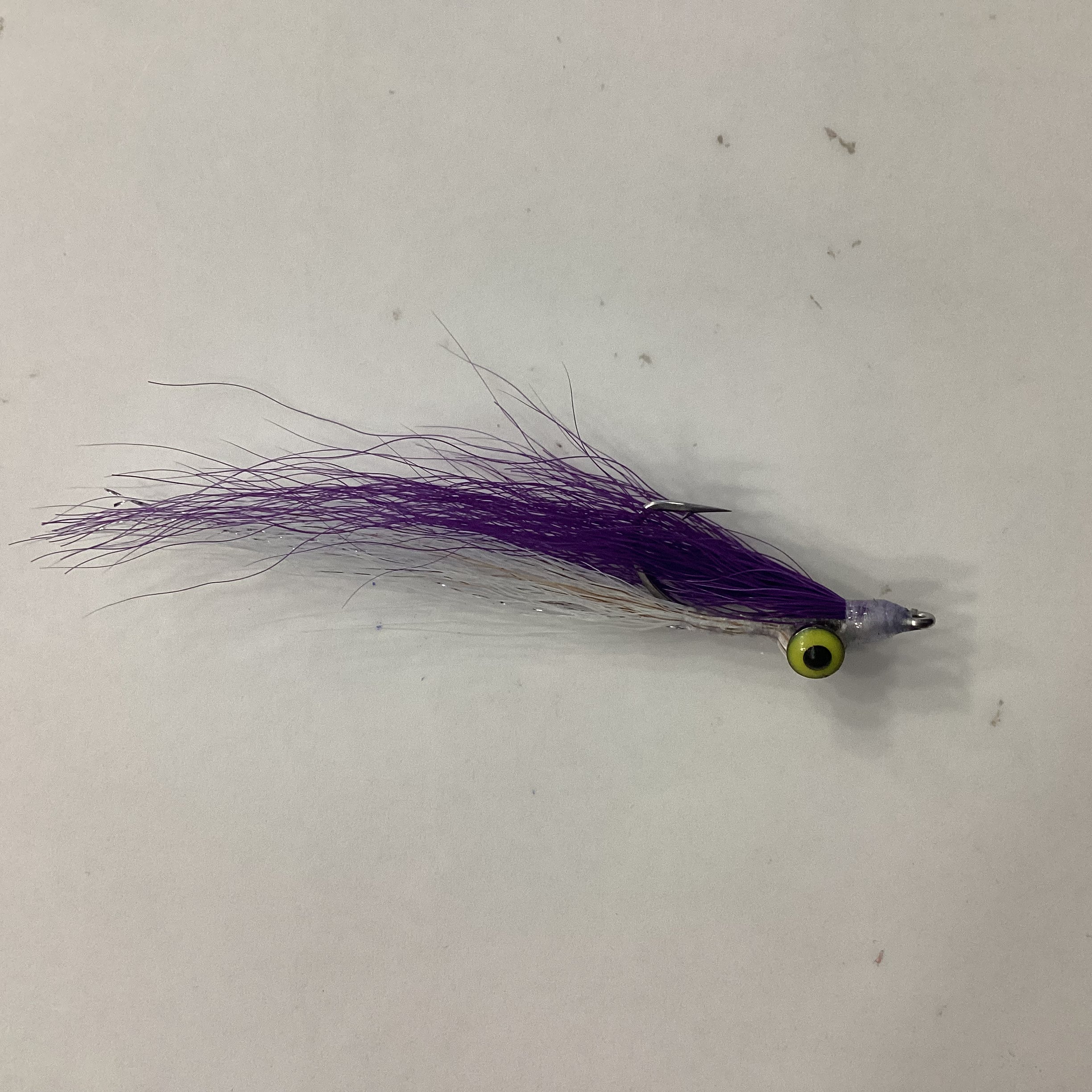 Clouser white/purple #4