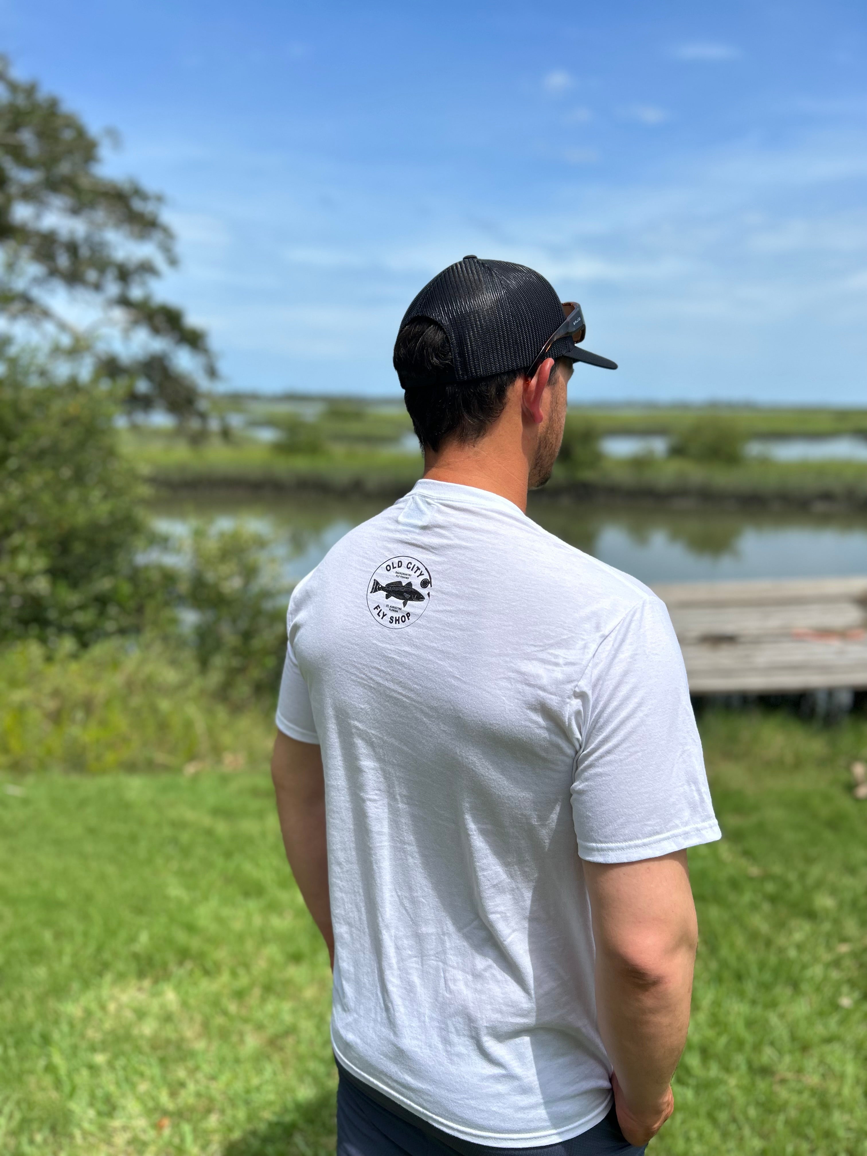 Fly Shop Skiff Sign - Tee