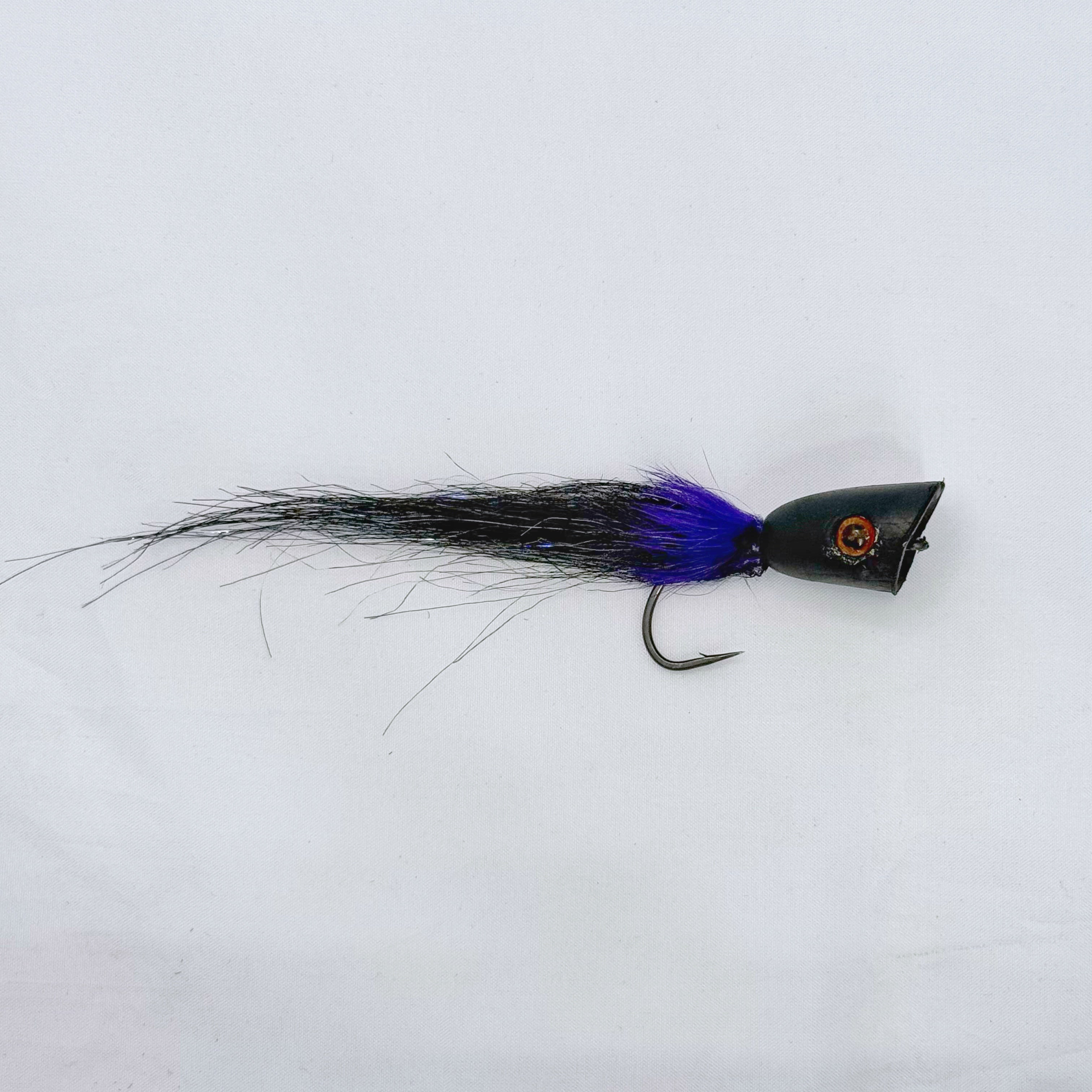 Bass/Redfish Popper - Black/Purple