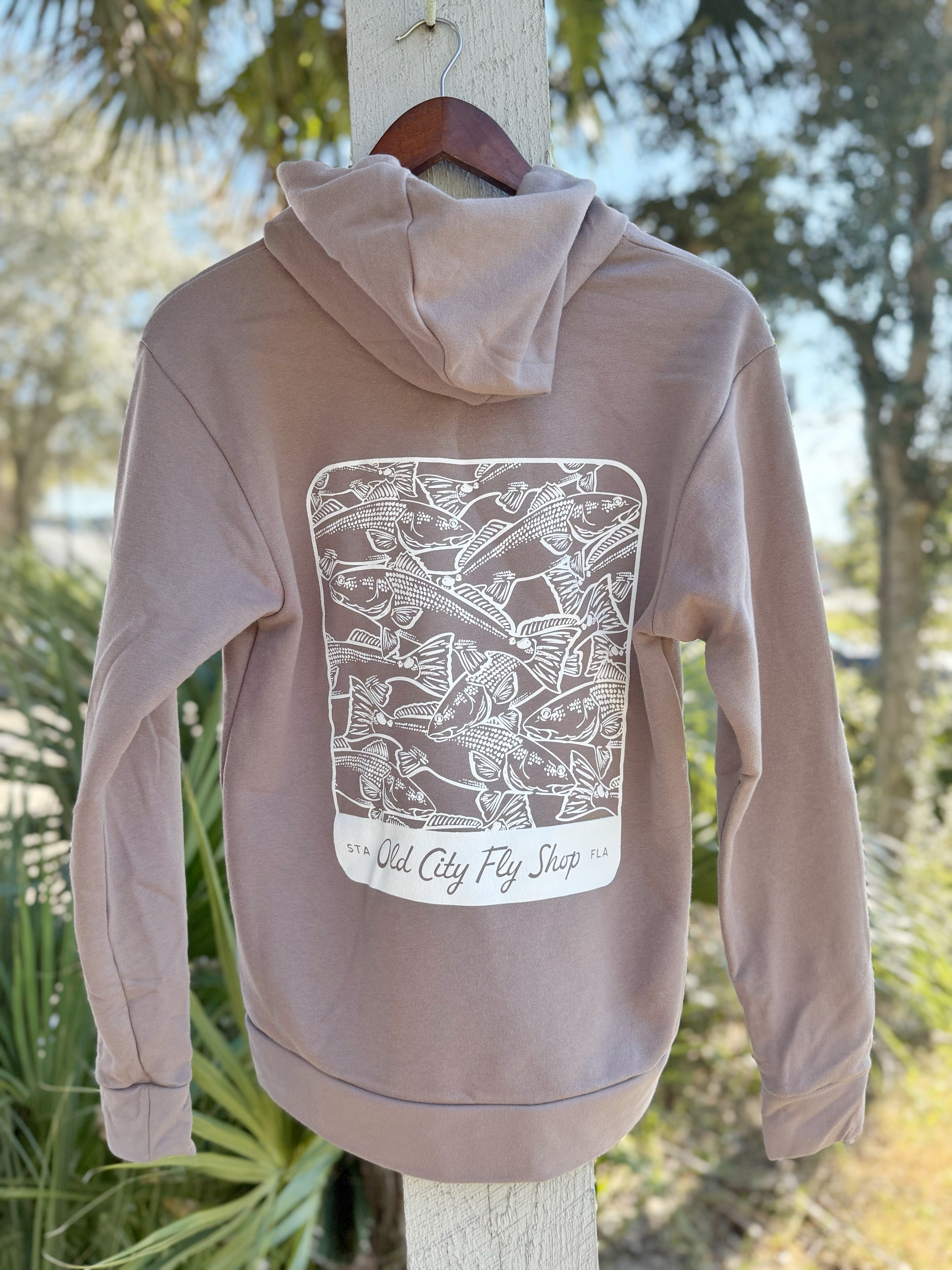 Travis Luther Art Redfish Collage Hoodie