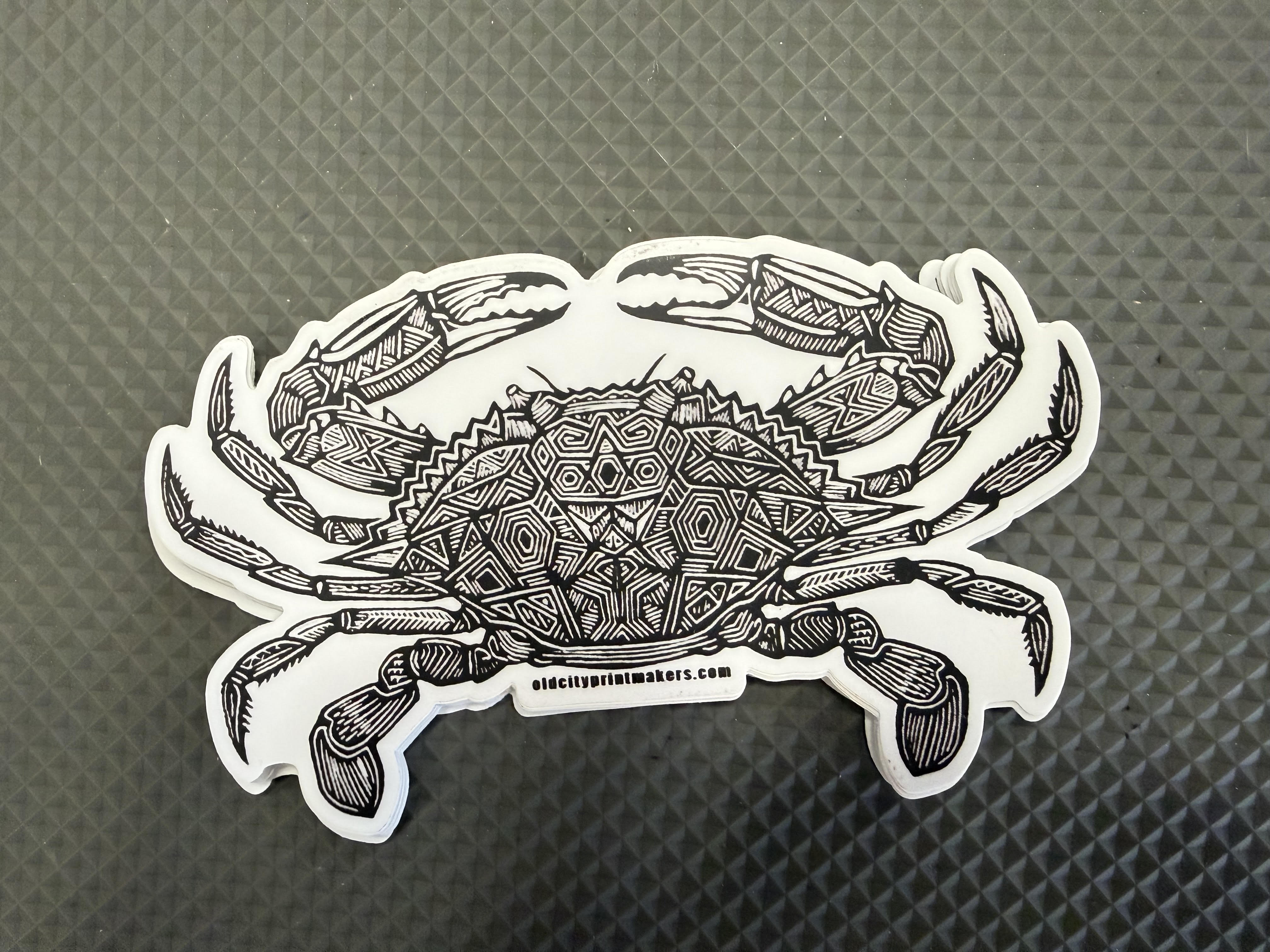 Ted's Crab Sticker