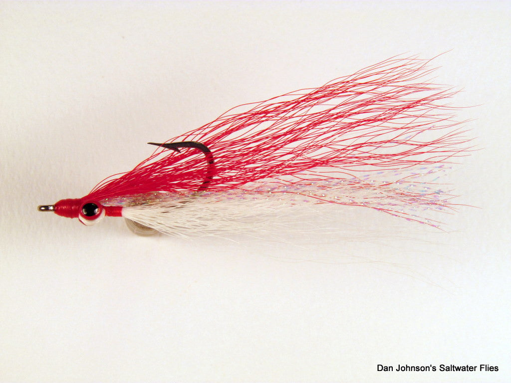 Clouser Minnow red/white #2