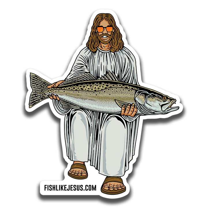 FishLikeJesus - JC Sea Trout Sticker