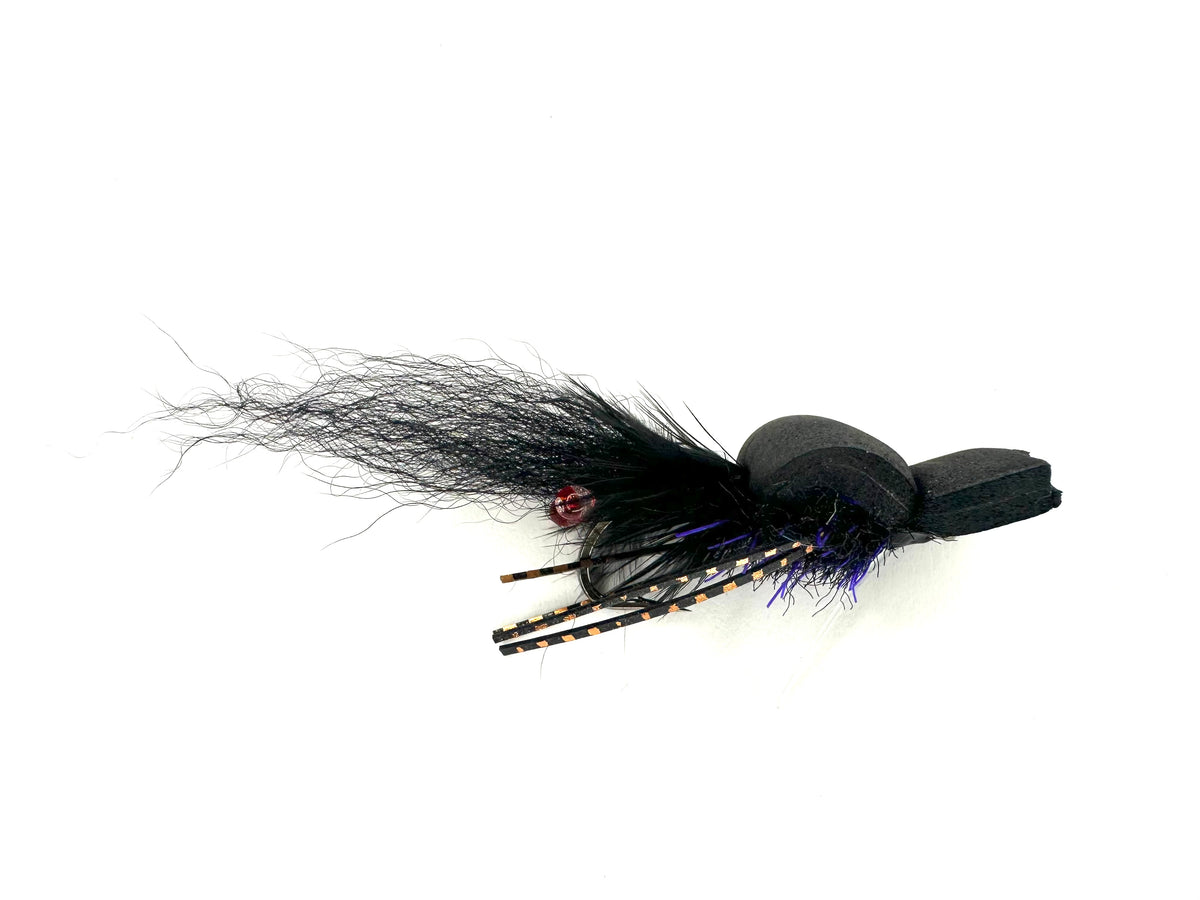 Joey's Gurgler Fly - Black / Purple