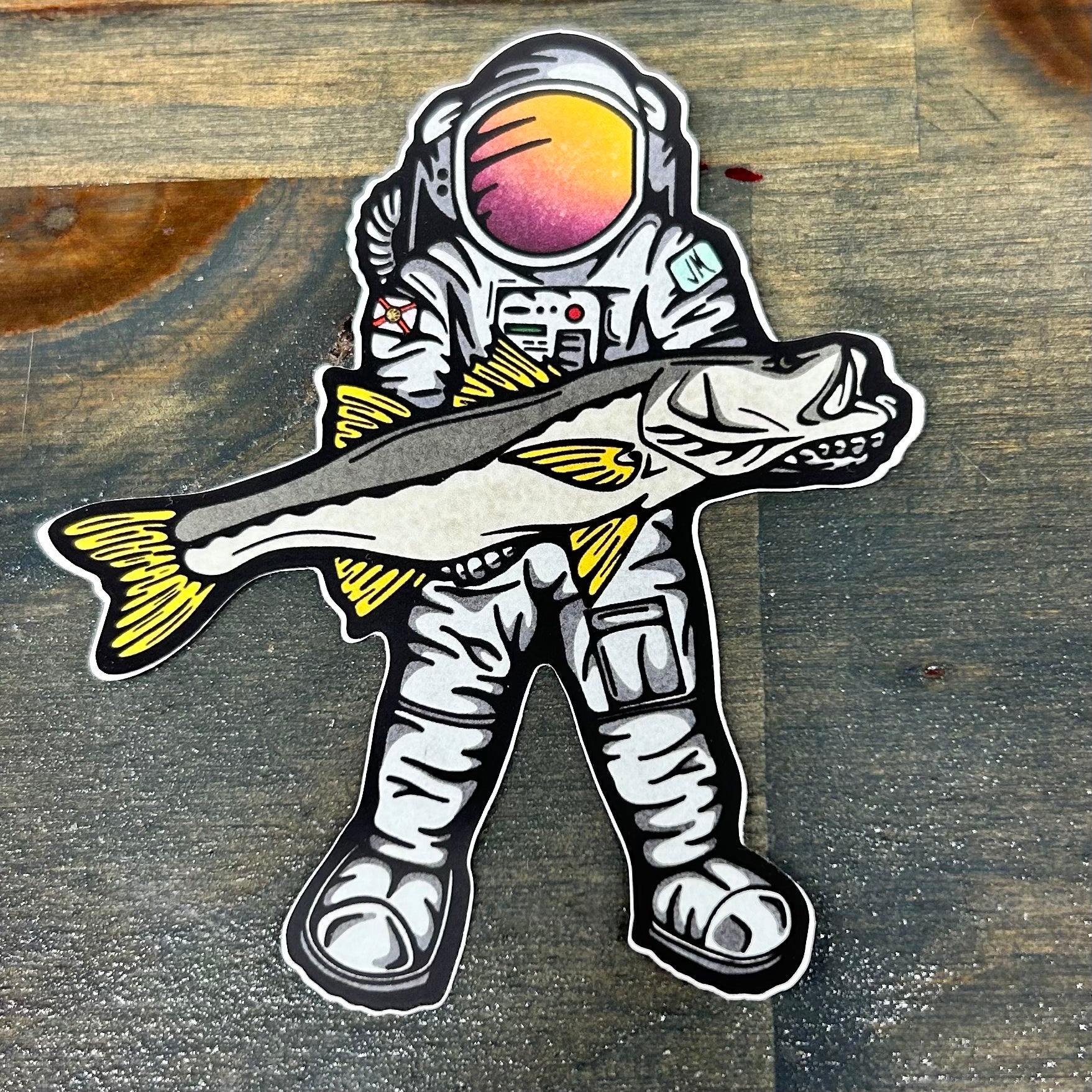 Justin Menendez Space snook sticker