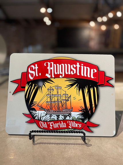 Old Florida Vibes - St. Augustine Metal Print