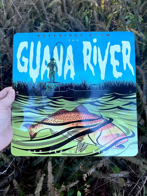 Old Florida Vibes Guana River - Metal Print