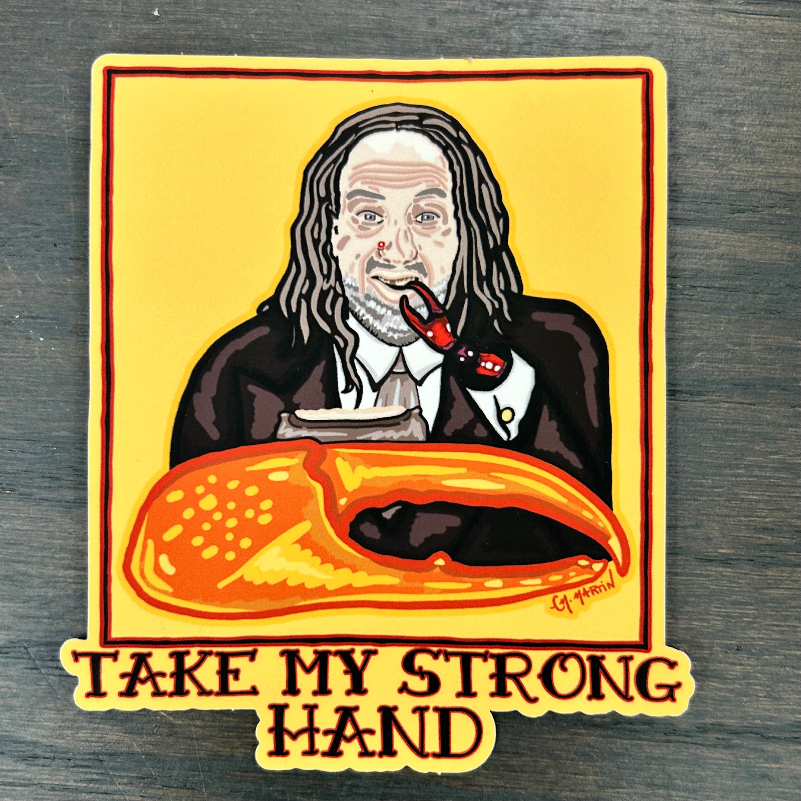 Take My Strong Hand Sticker Courtney Marie Martin
