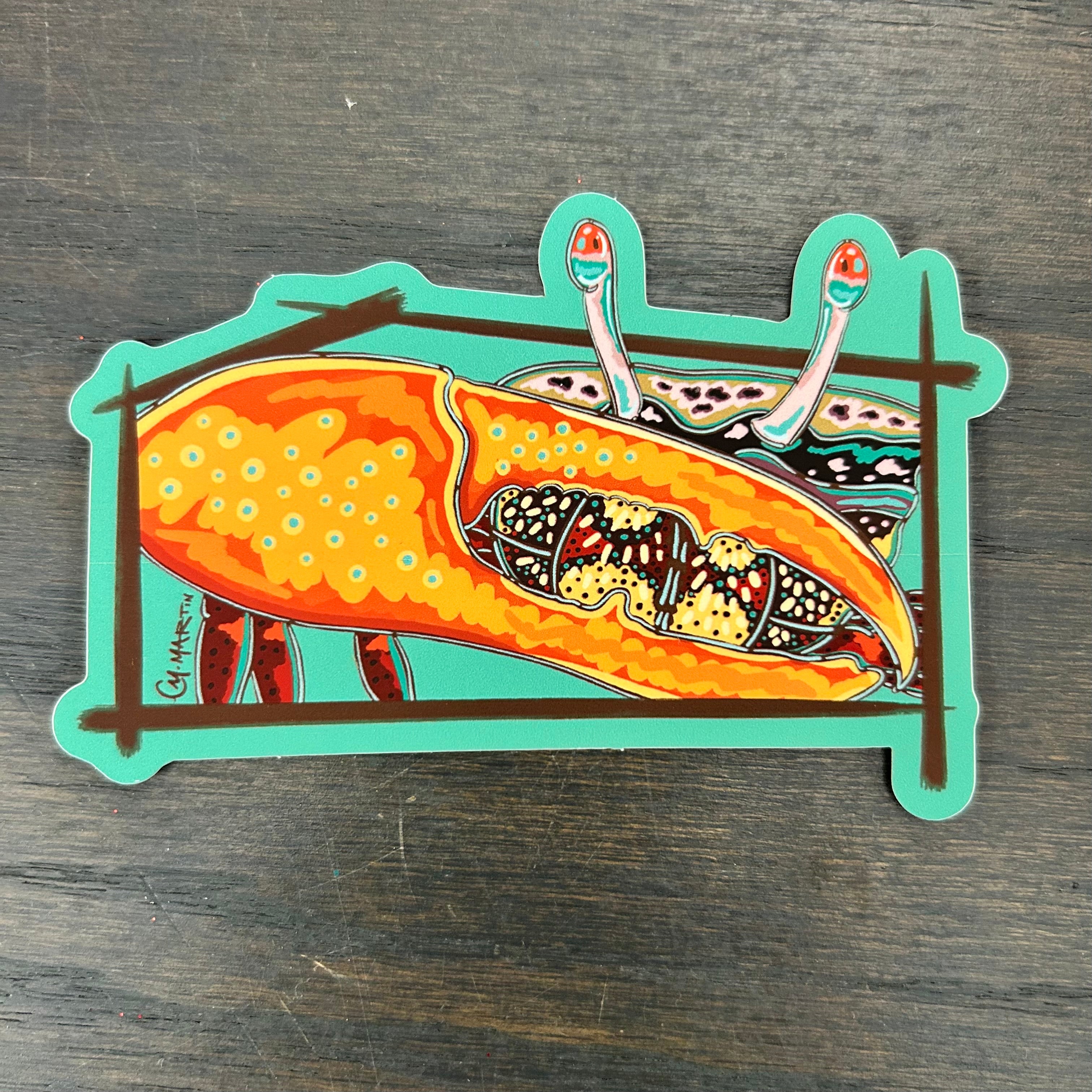 Claws Up Fiddler Sticker Courtney Marie Martin