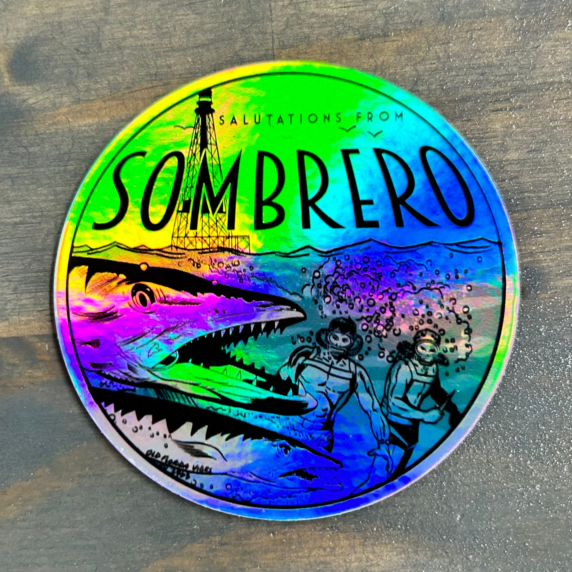 Old Florida Vibes “Sombrero” Sticker