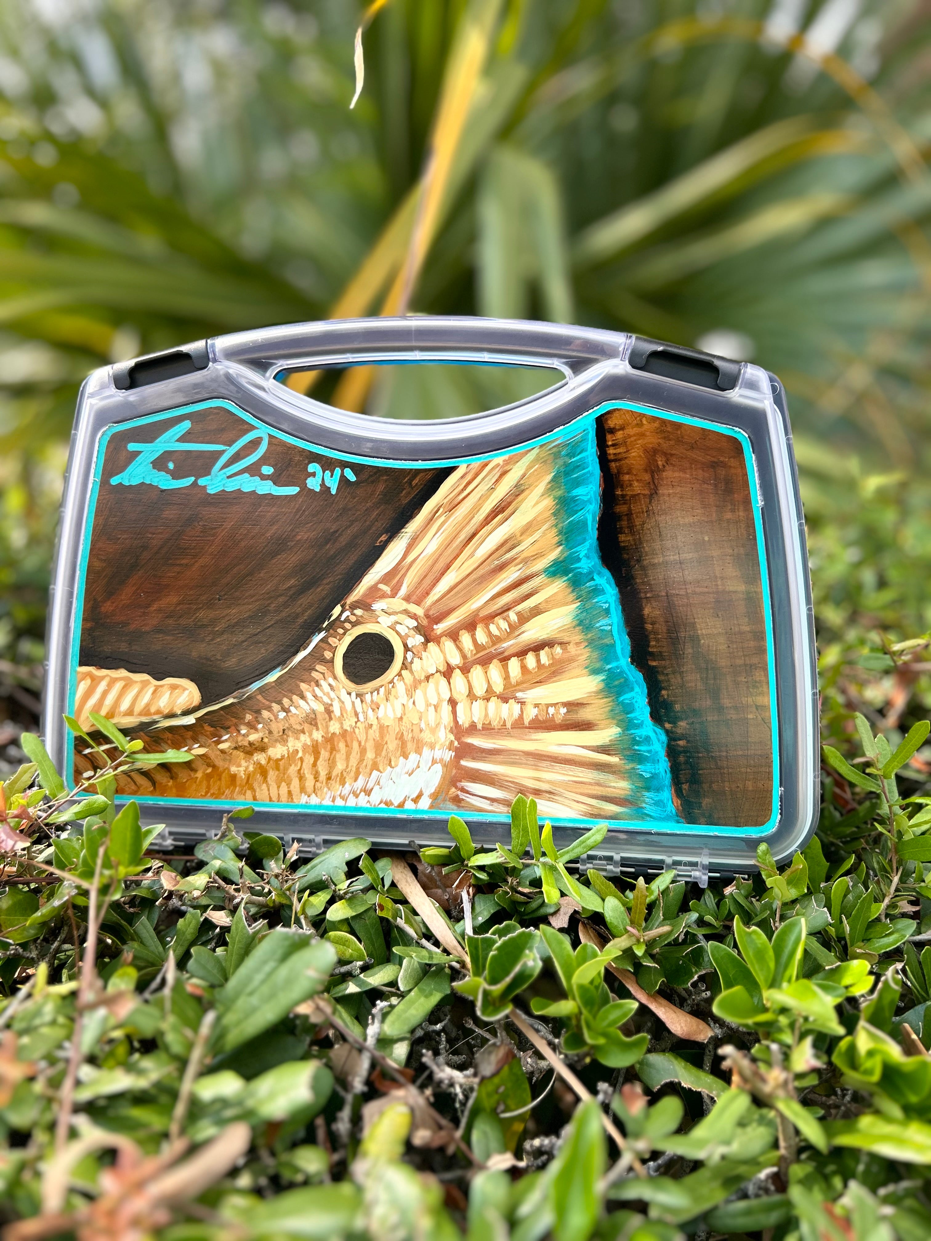 Travis Luther Art Hand Painted Fly Box