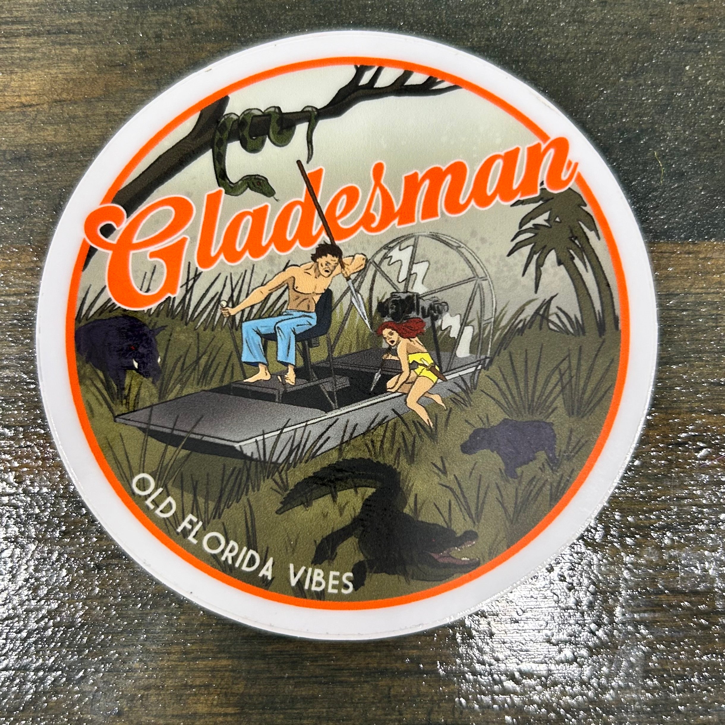 Old Florida Vibes “Gladesman” sticker