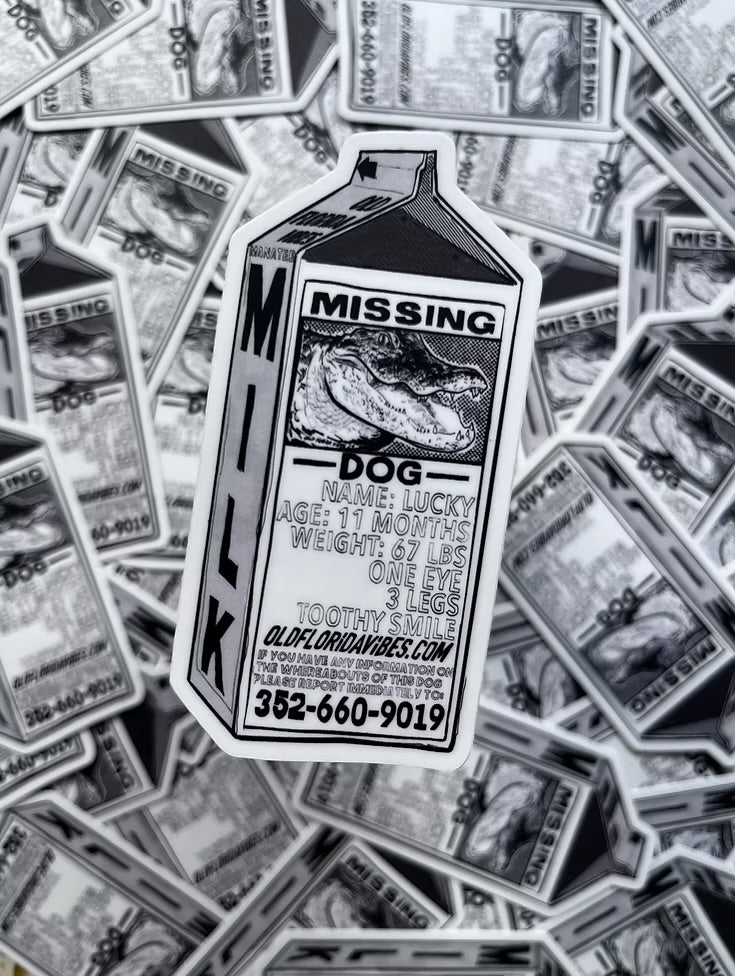 Old Florida Vibes “Lost Dog” Sticker