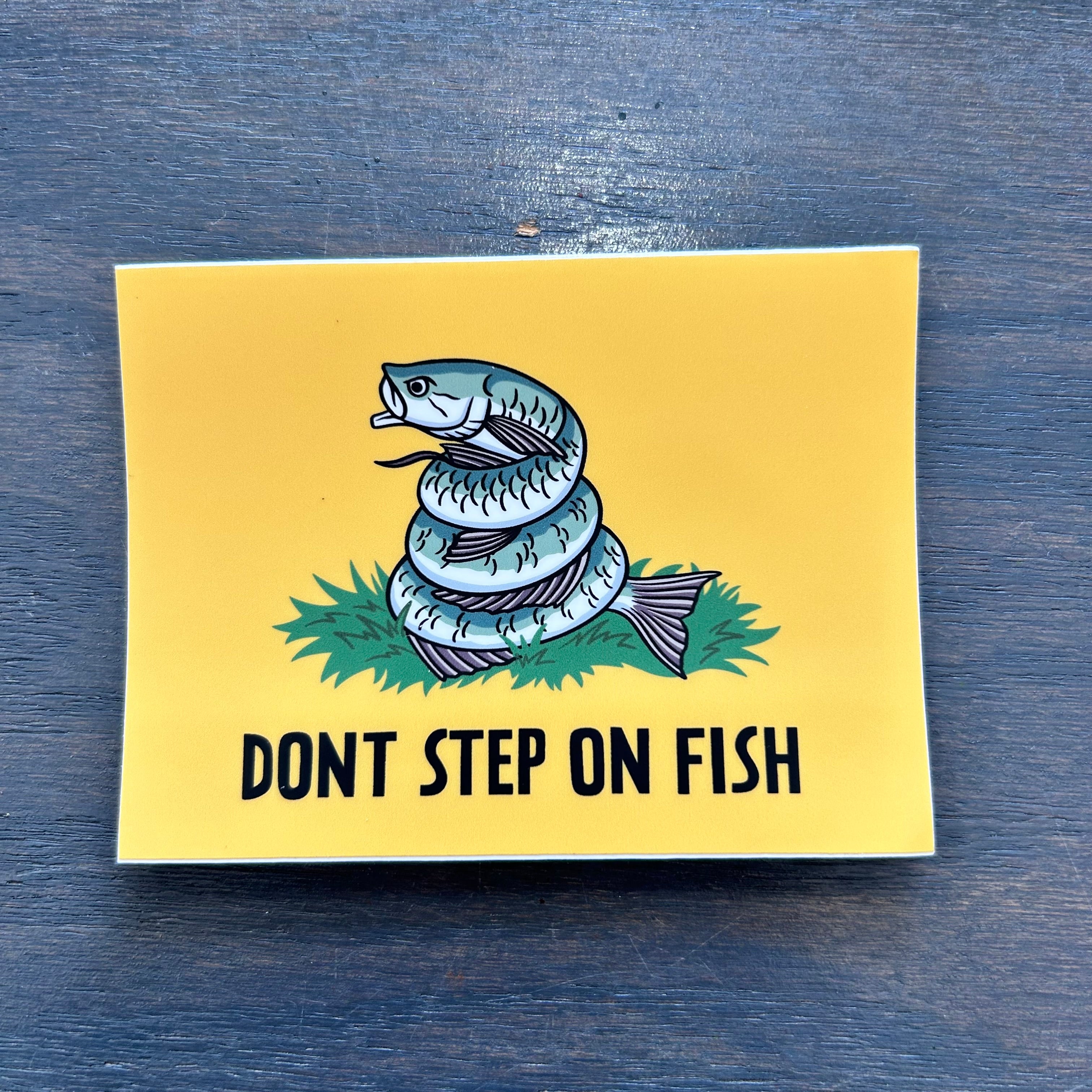 Off The Grid John “Don’t step on Fish”  Tarpon Sticker