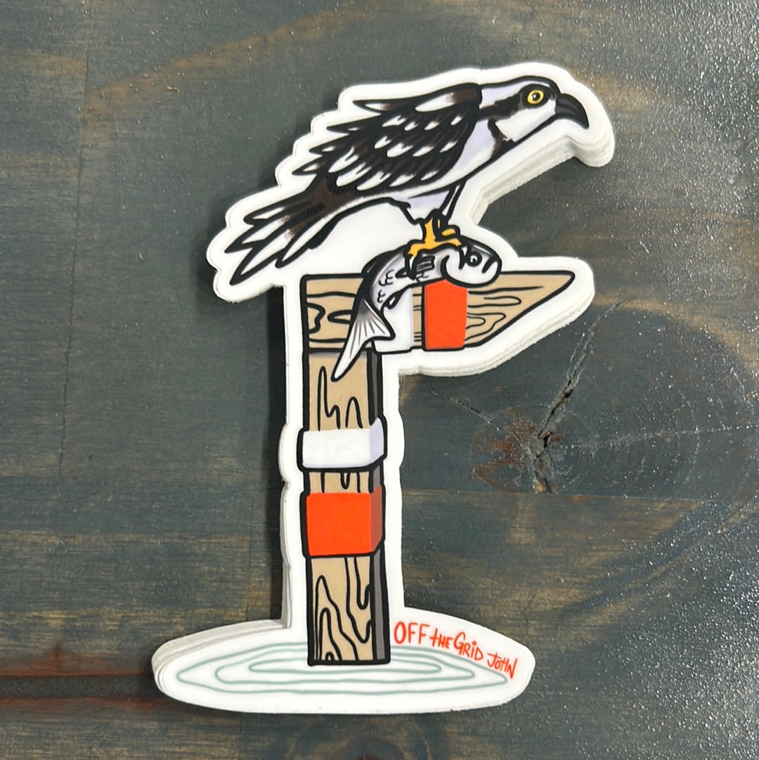 Off The Grid John Osprey Sticker