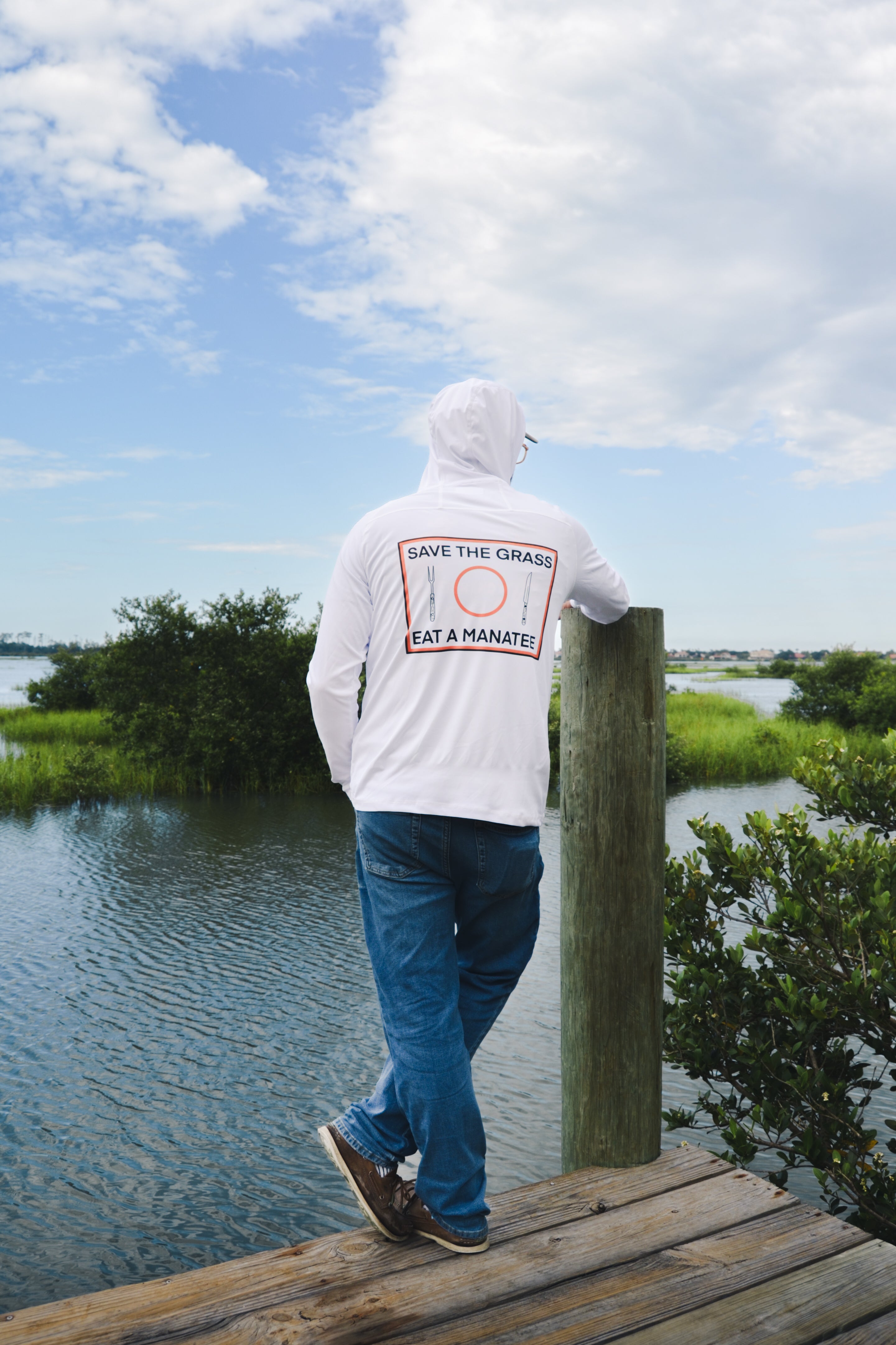 Fish and Grits "Save the Grass" Performance Hoodie