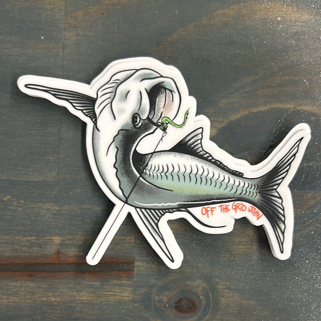 Off The Grid John Tarpon sticker