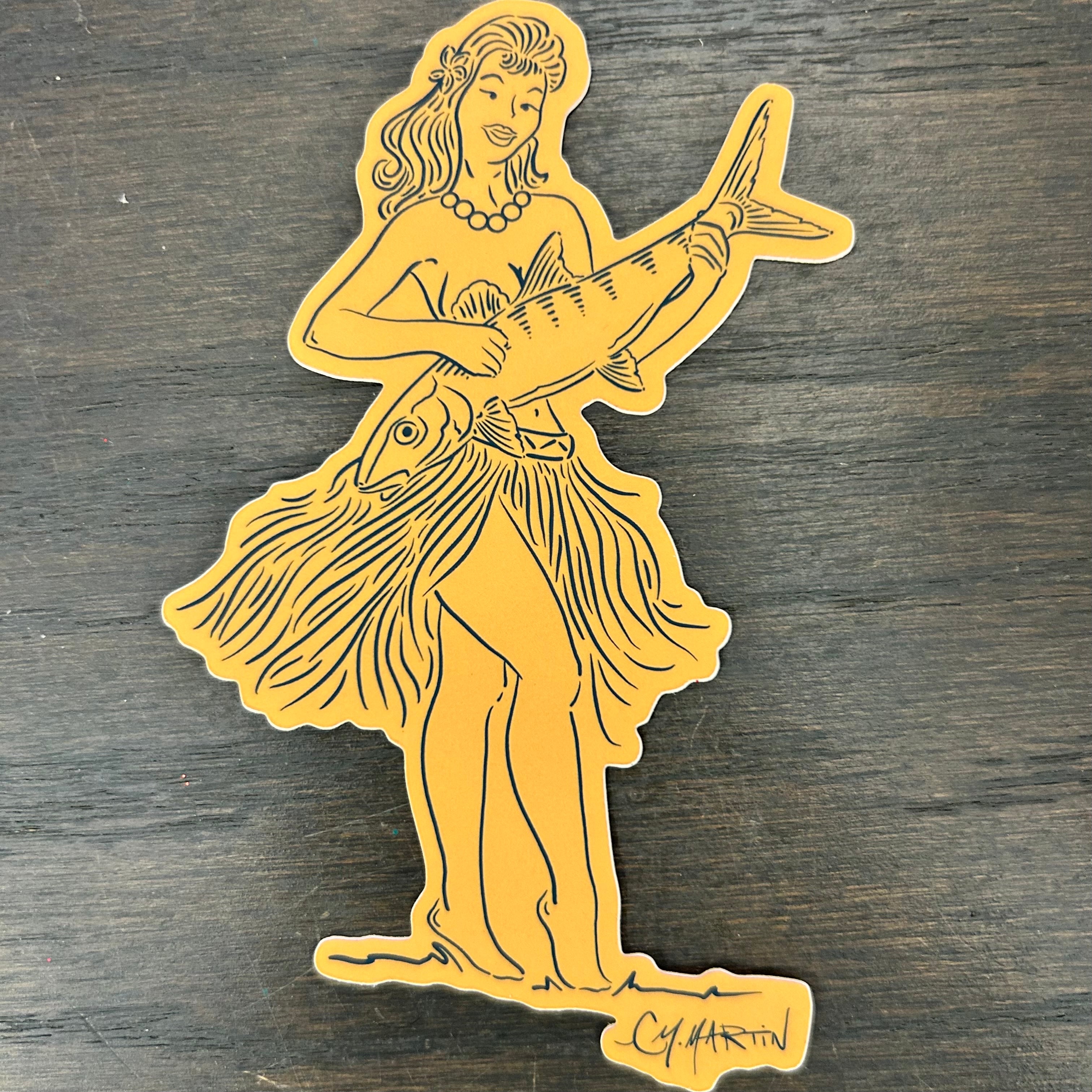 Uku-ō’io Bonefish Sticker Courtney Marie Martin