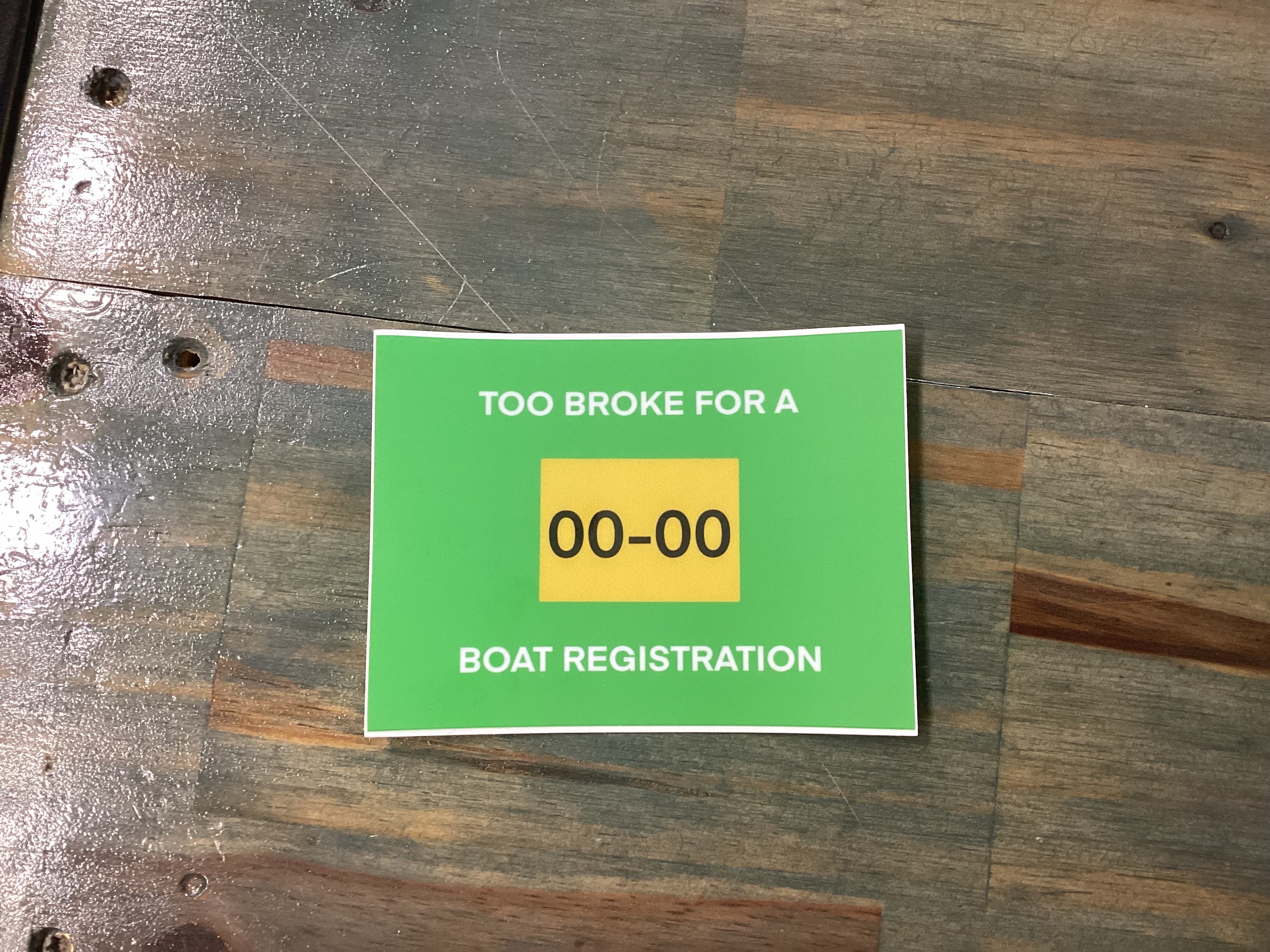 Lowfish Co. Boat Registration Sticker