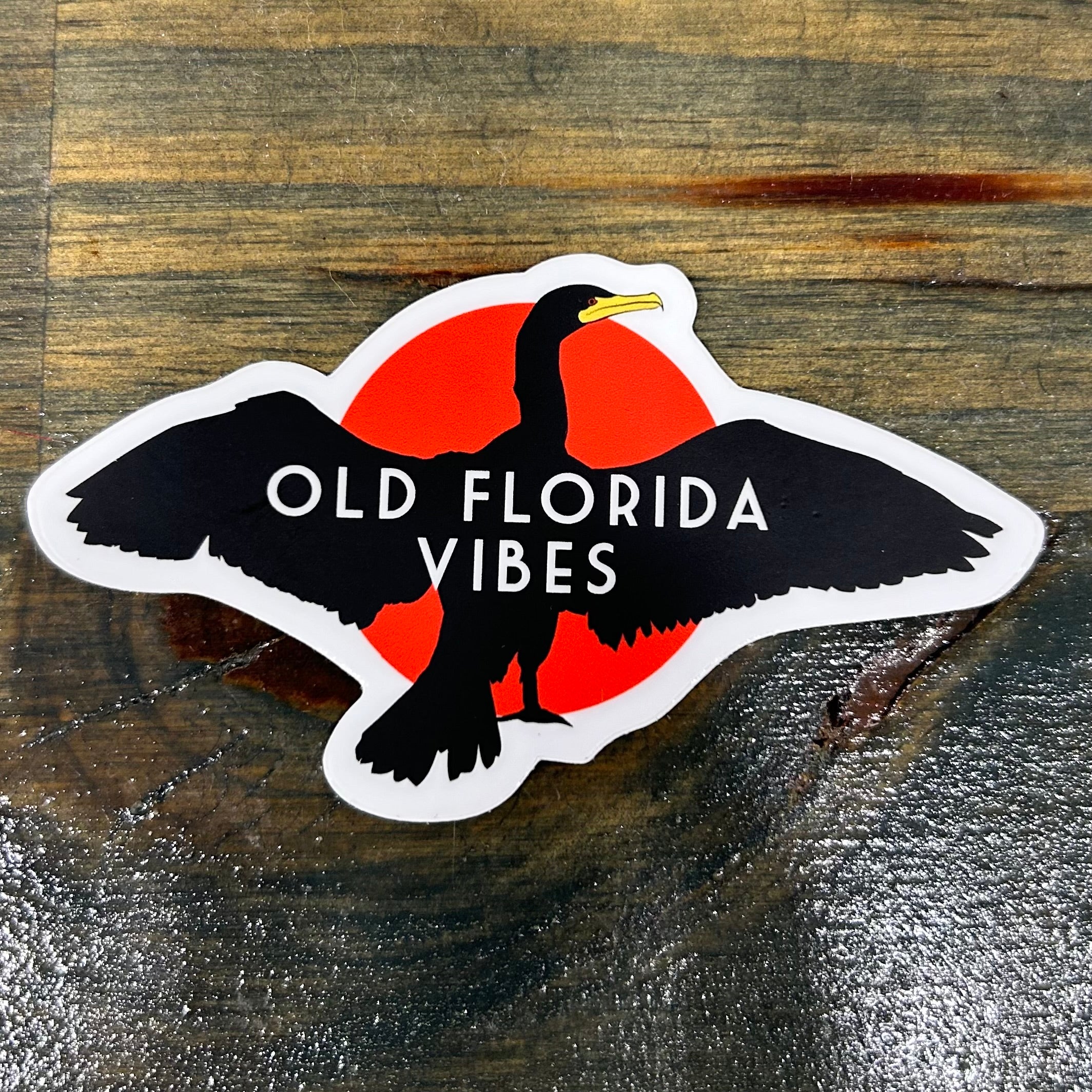 Old Florida Vibes “Cormorant” sticker