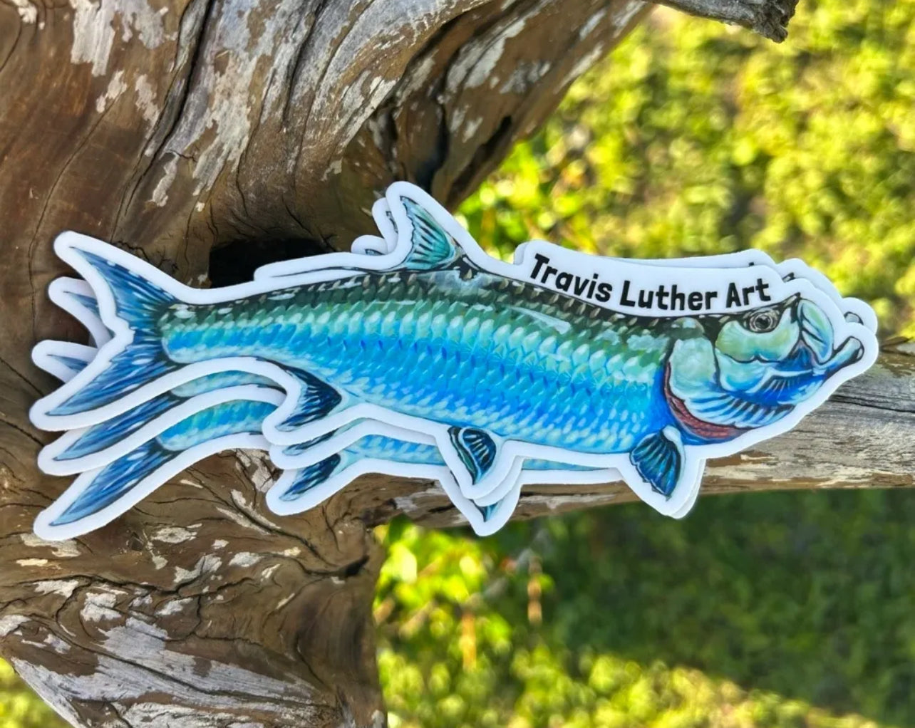 Travis Luther Art Tarpon sticker