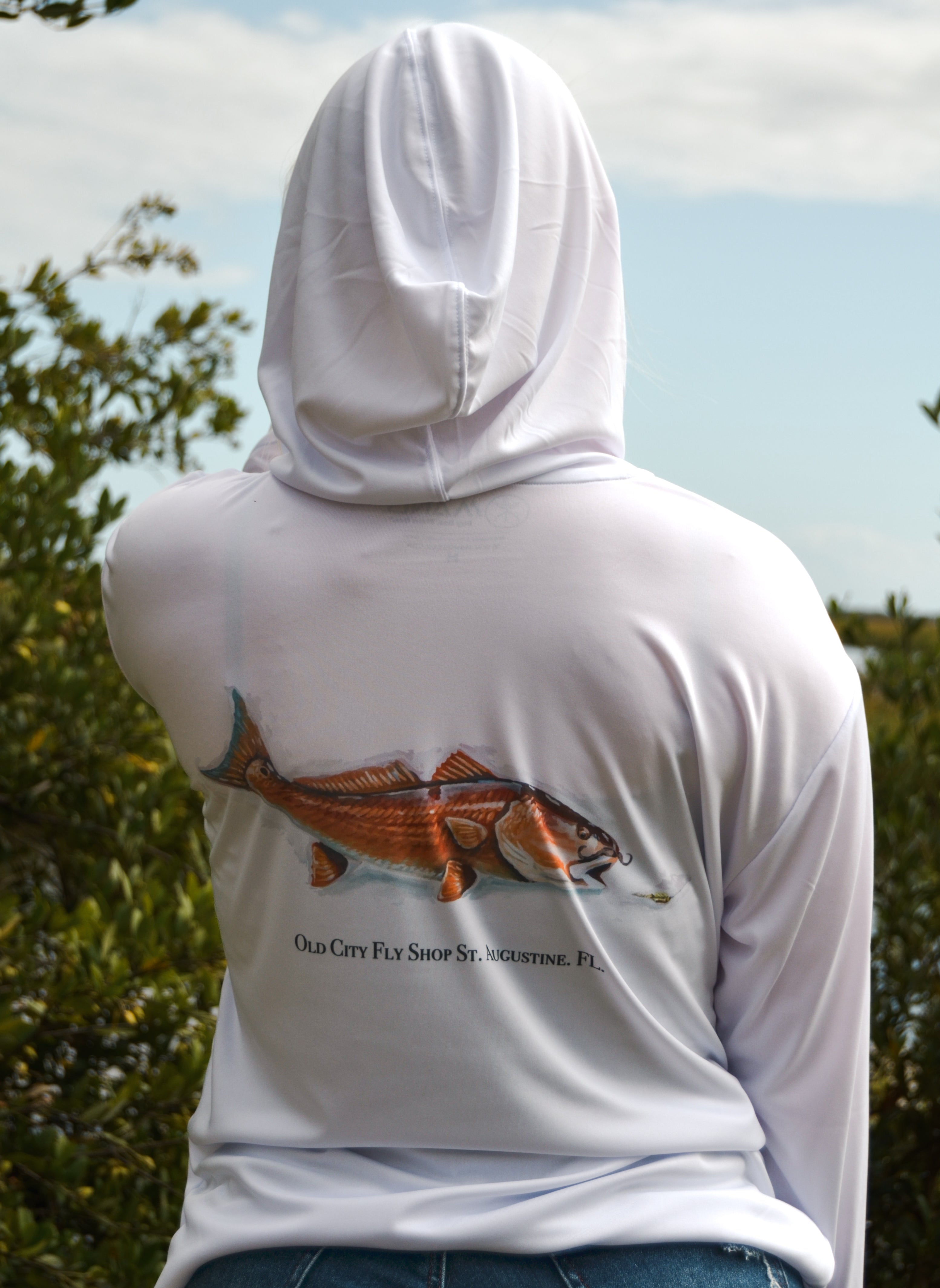 Mang Mustache Redfish Hoodie