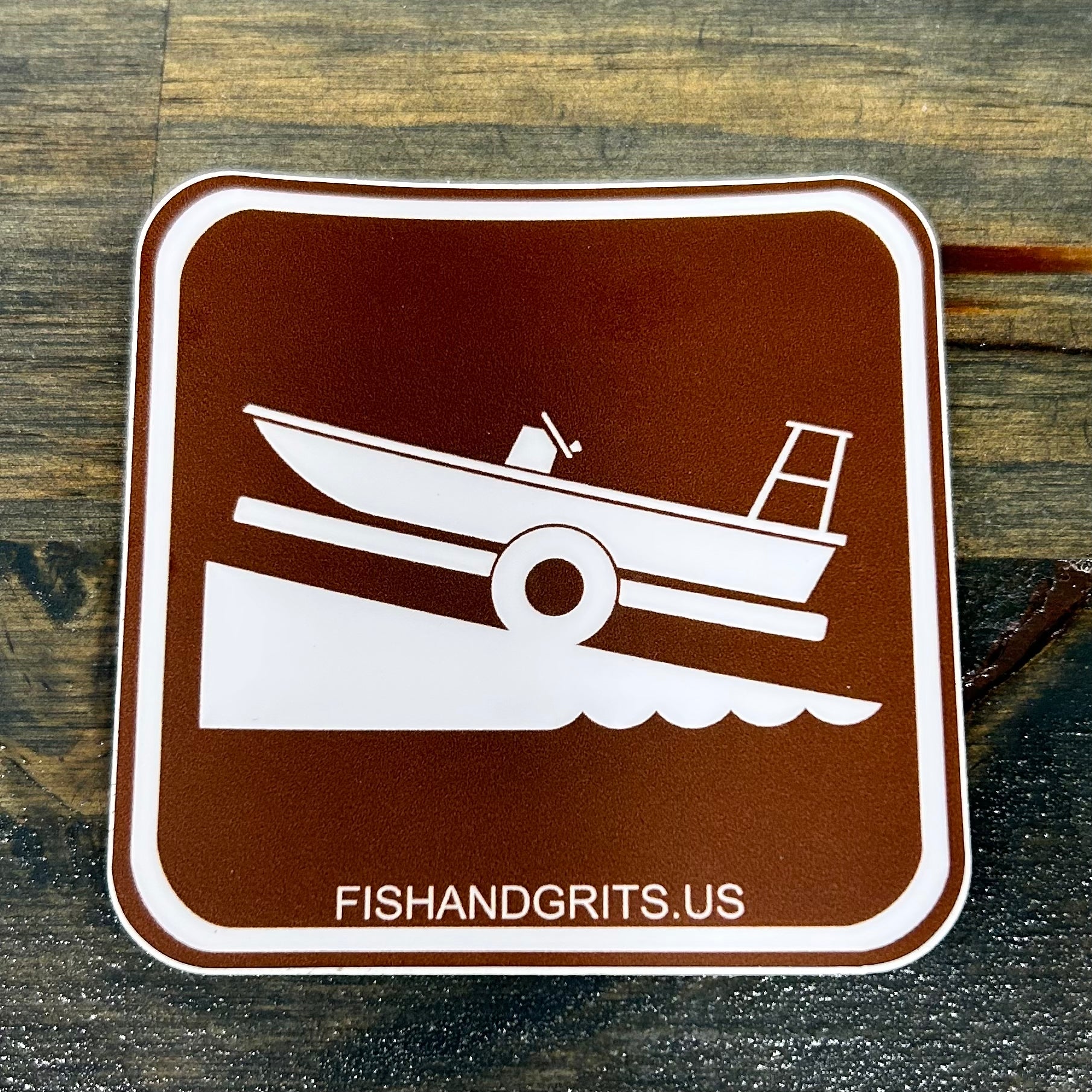 Fish and Grits “boat ramp” sticker