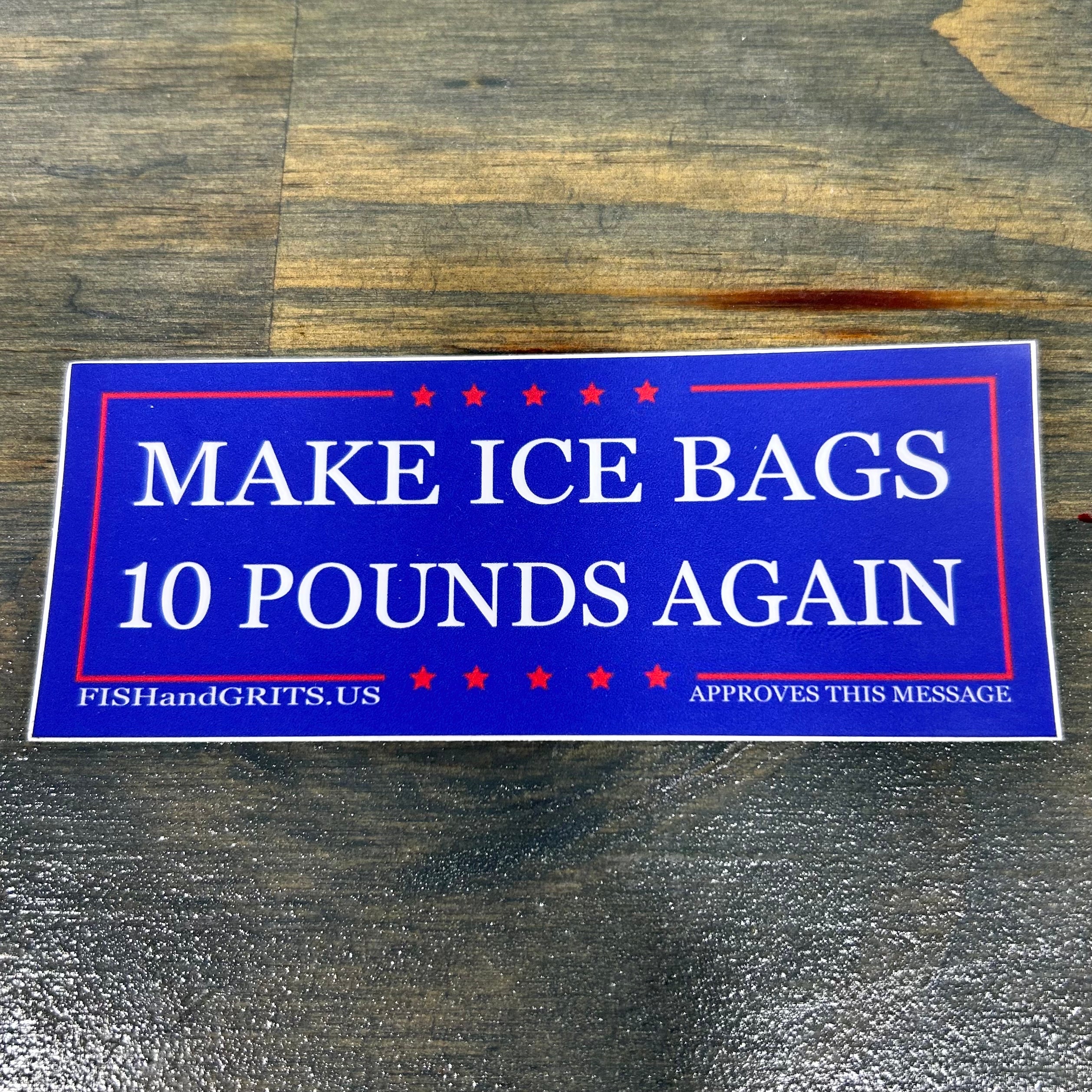 Fish and Grits “ice bags” sticker
