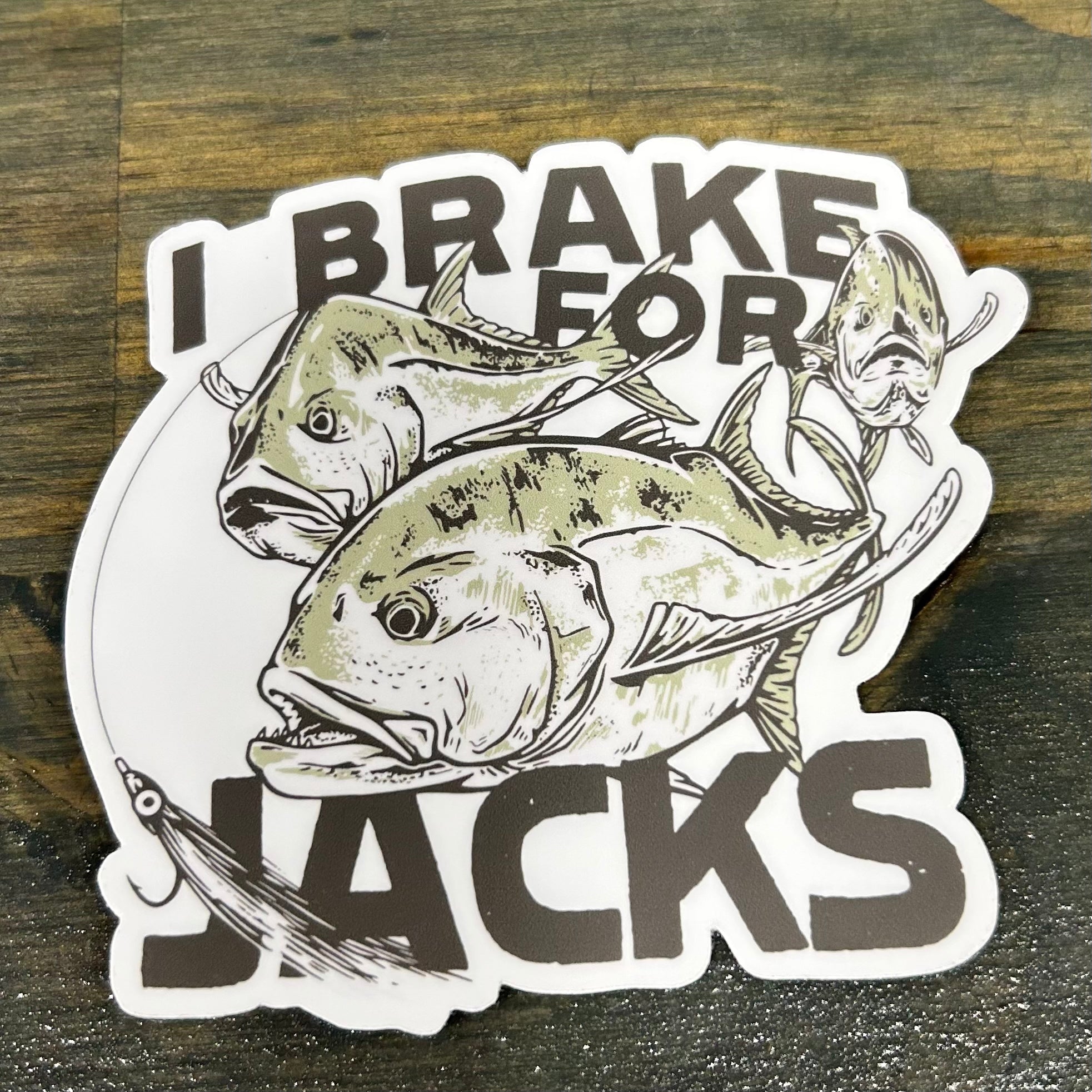 “I brake for jacks” Sticker