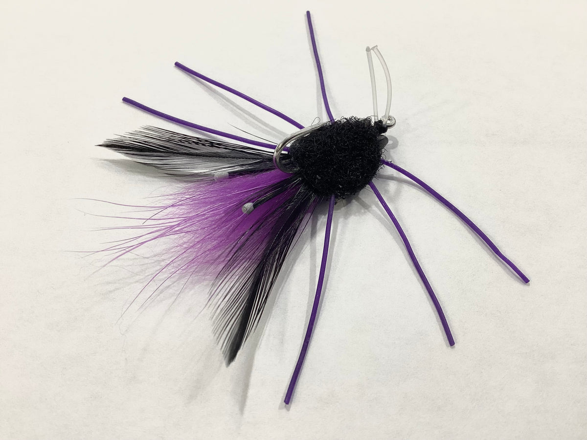 Velcro Raghead Fly - Black / Purple