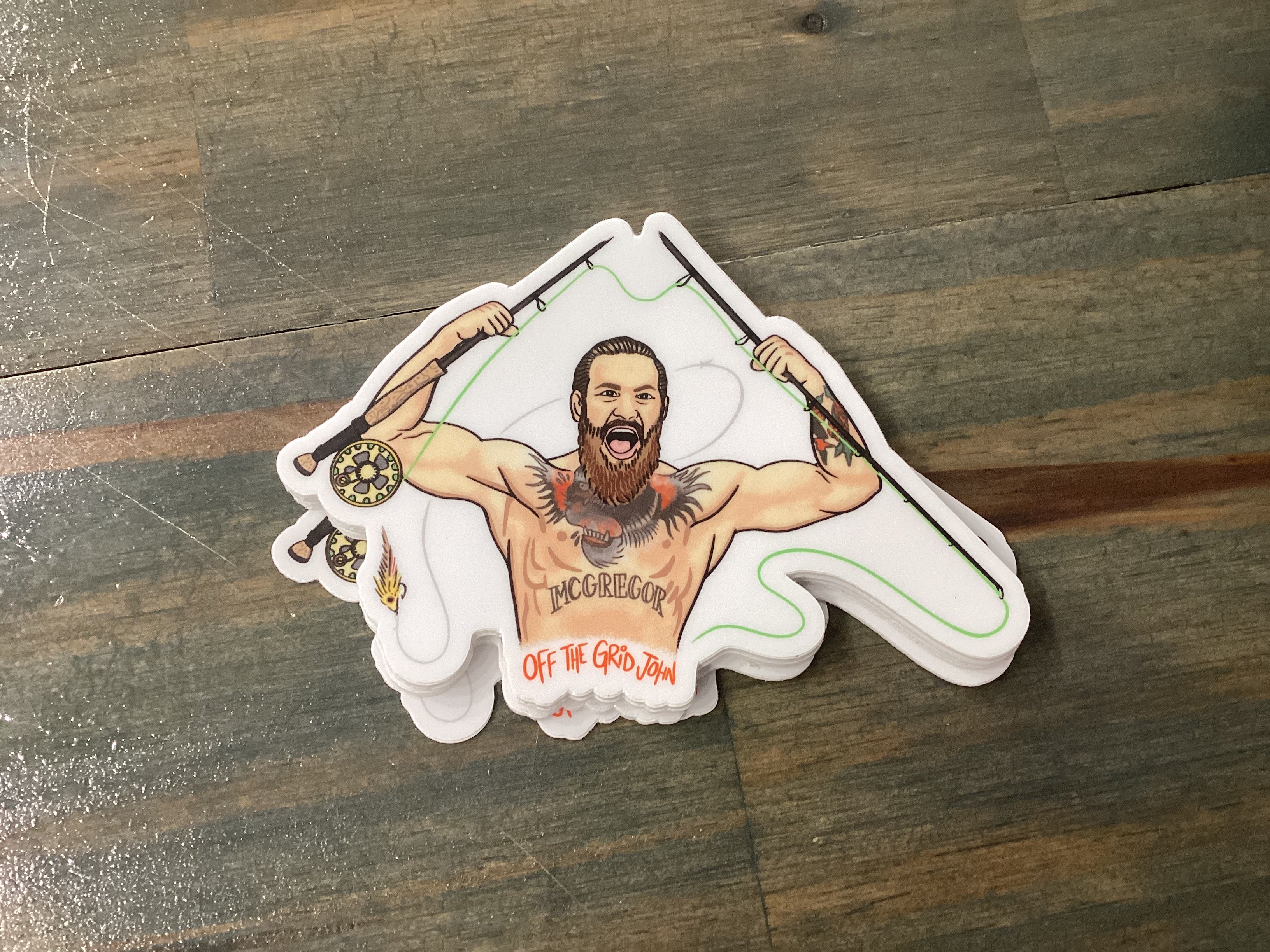 Off the Grid John McGregor Sticker