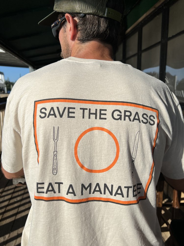 Fish and Grits "Save The Grass" Tee shirt