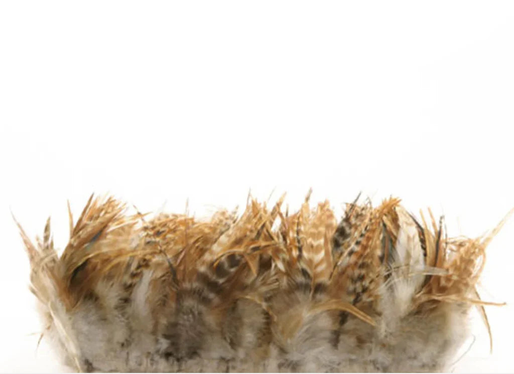 Marabou Brothers Rooster Red Striped Saddle 2"