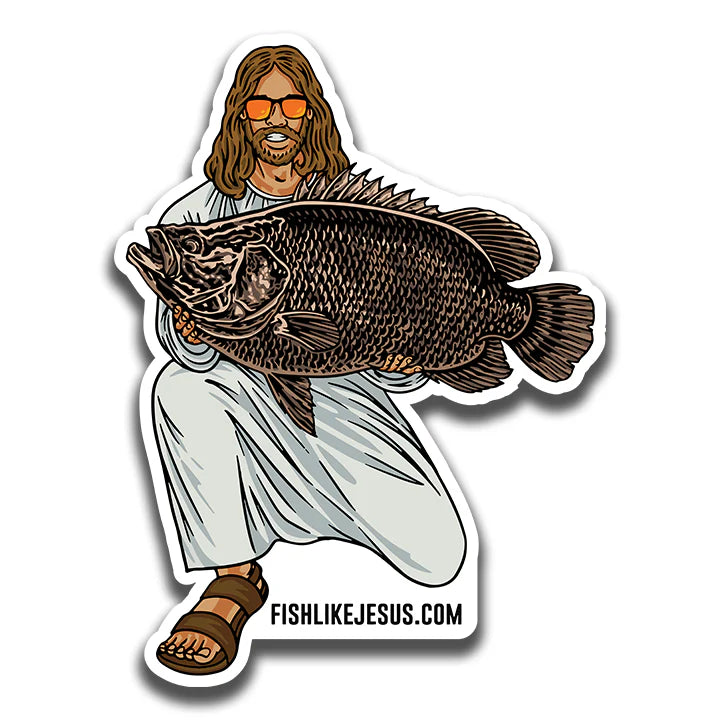 FishLikeJesus - JC Tripletail Sticker