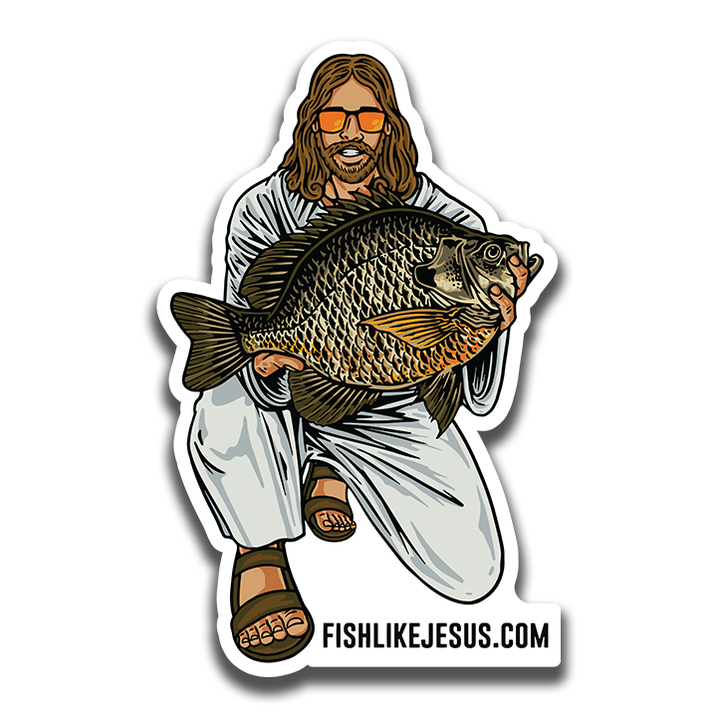 FishLikeJesus - JC Bluegill Sticker