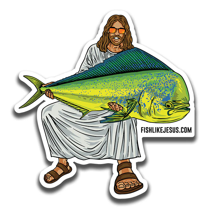 FishLikeJesus - JC Mahi Sticker