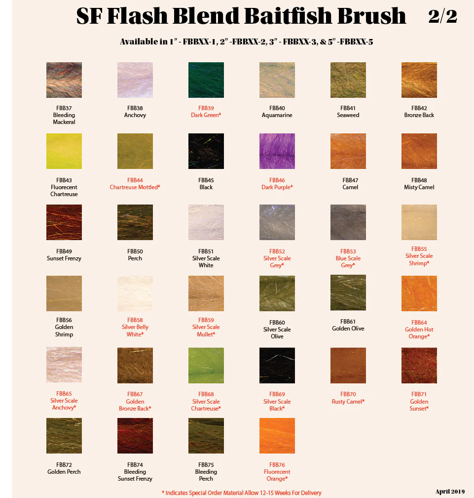 Flash Blend Baitfish Brush 2"